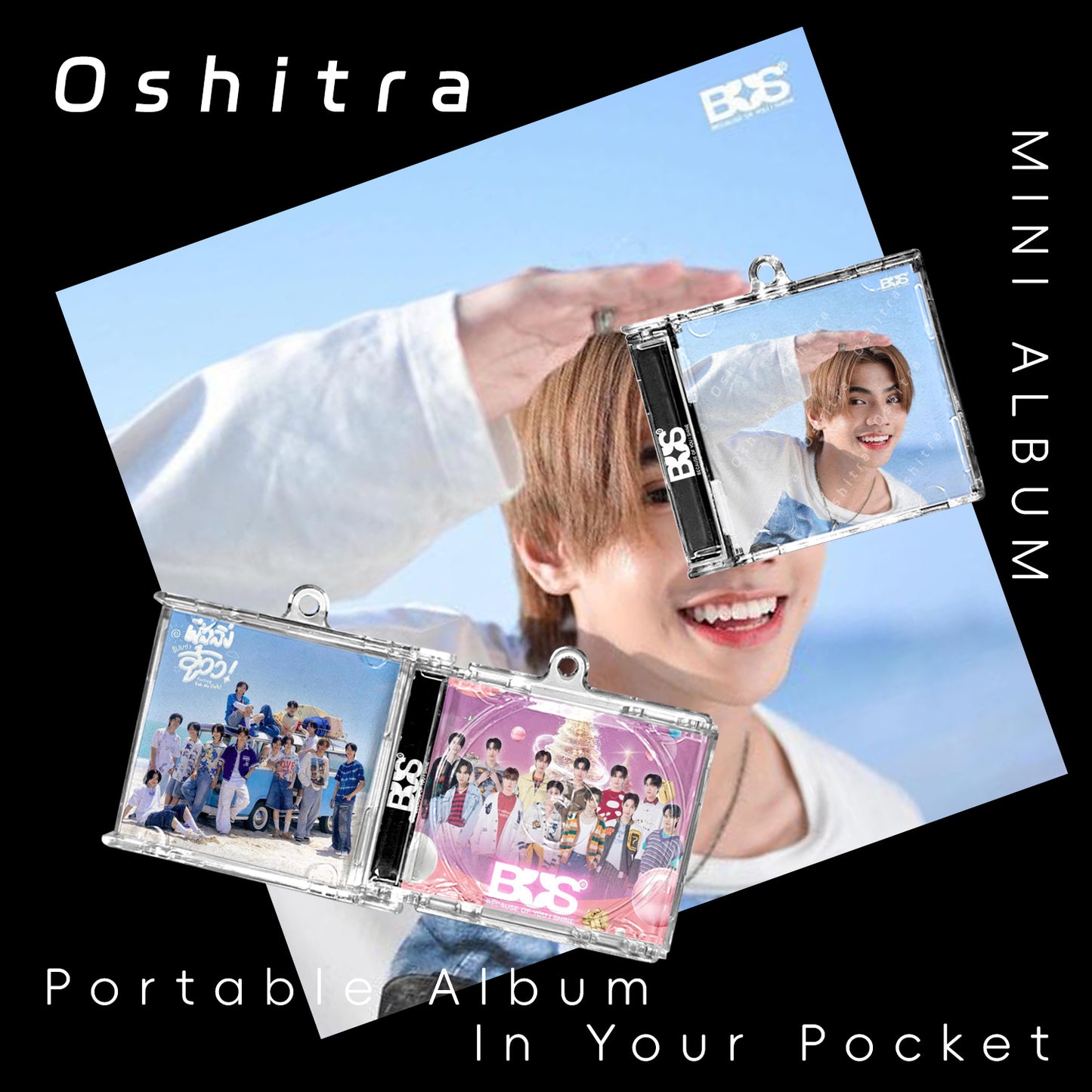 Bus「Beach」Mini Album NFCミニアルバムキーホルダー スマホタッチで音楽再生 推し活グッズ