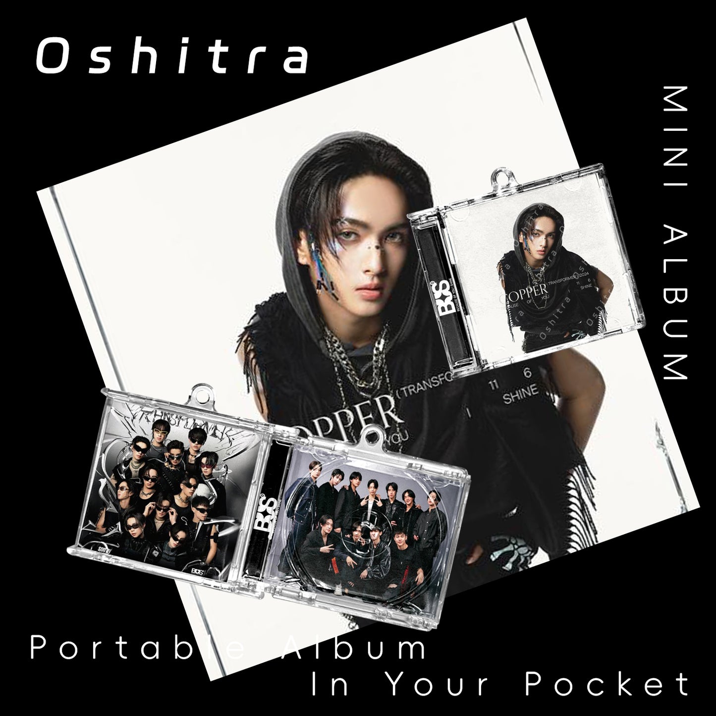 Bus「Black」Mini Album NFCミニアルバムキーホルダー スマホタッチで音楽再生 推し活グッズ