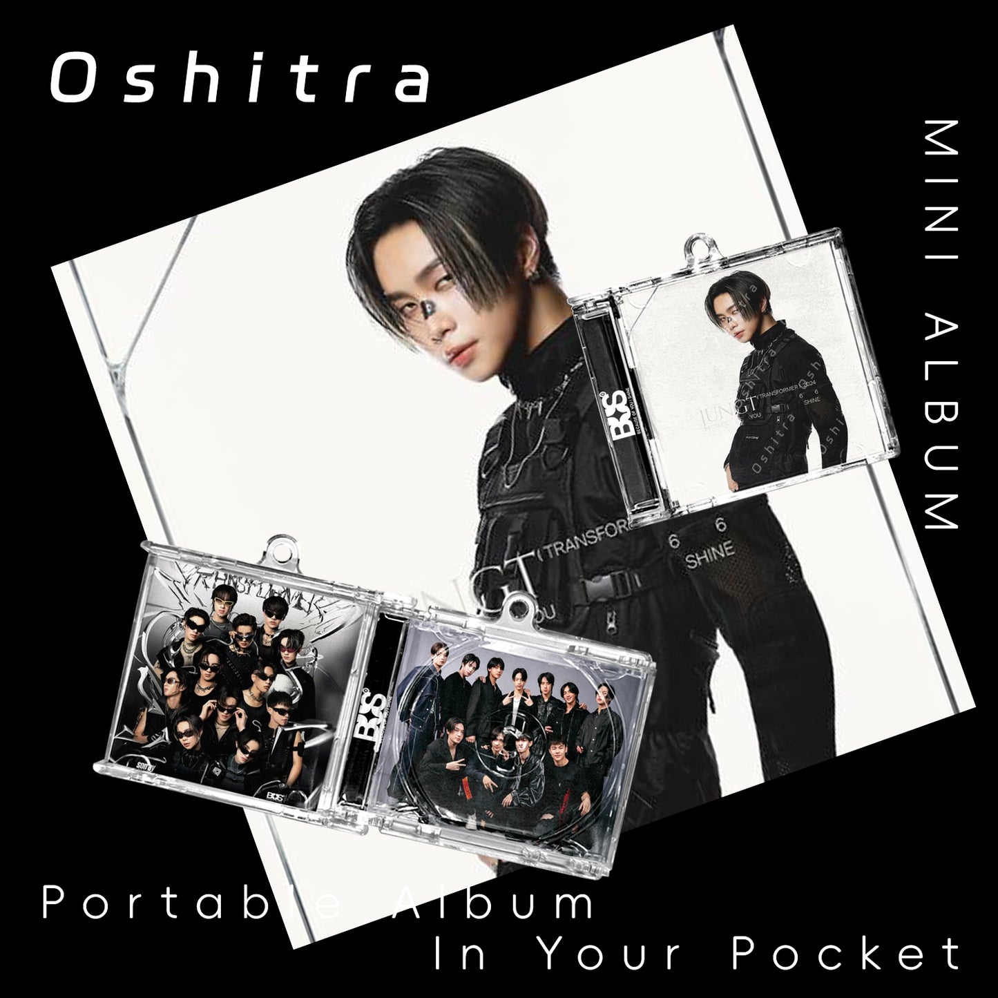 Bus「Black」Mini Album NFCミニアルバムキーホルダー スマホタッチで音楽再生 推し活グッズ