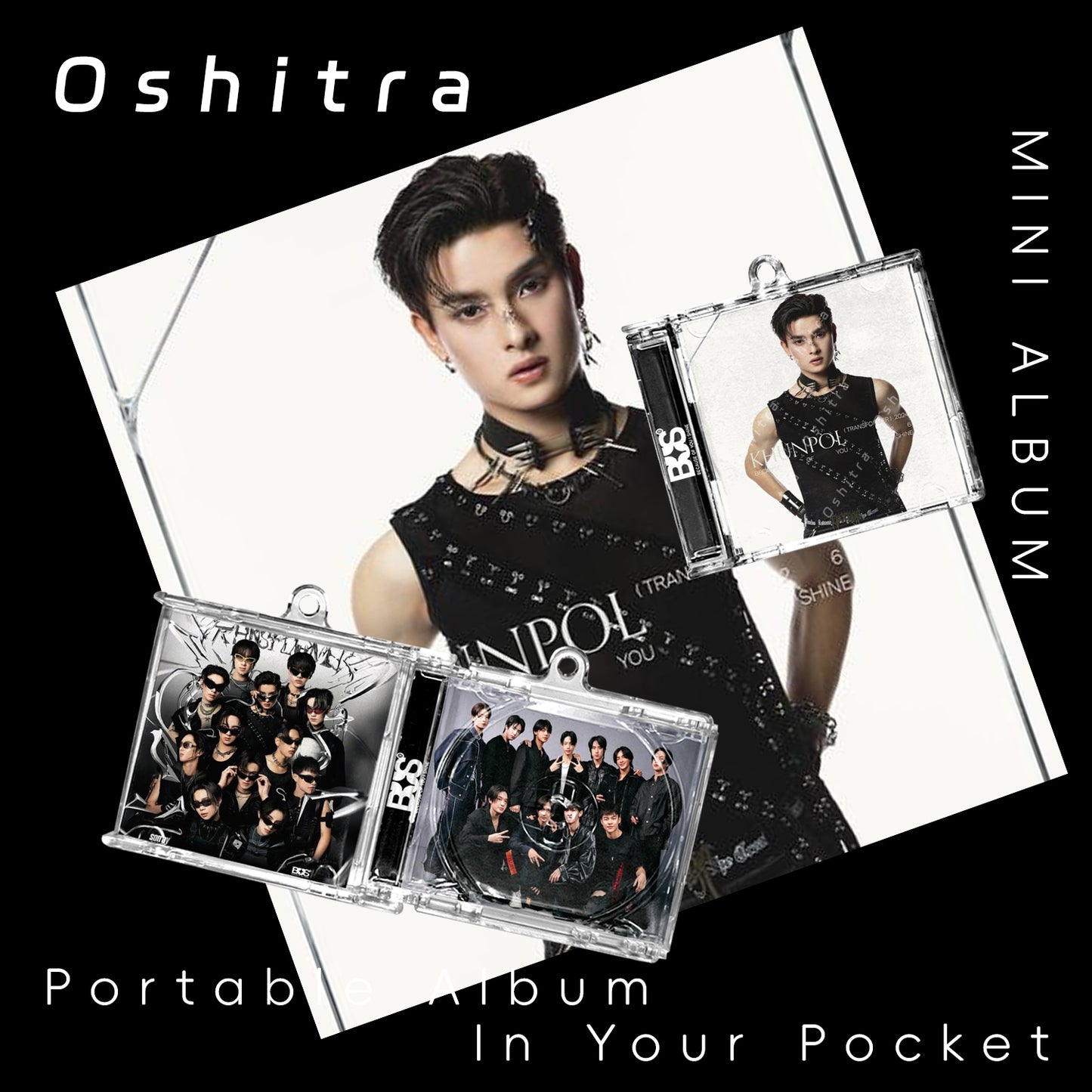 Bus「Black」Mini Album NFCミニアルバムキーホルダー スマホタッチで音楽再生 推し活グッズ
