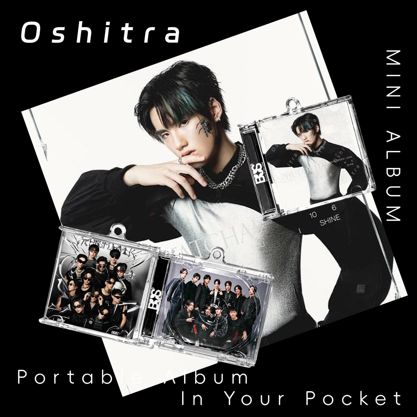 Bus「Black」Mini Album NFCミニアルバムキーホルダー スマホタッチで音楽再生 推し活グッズ