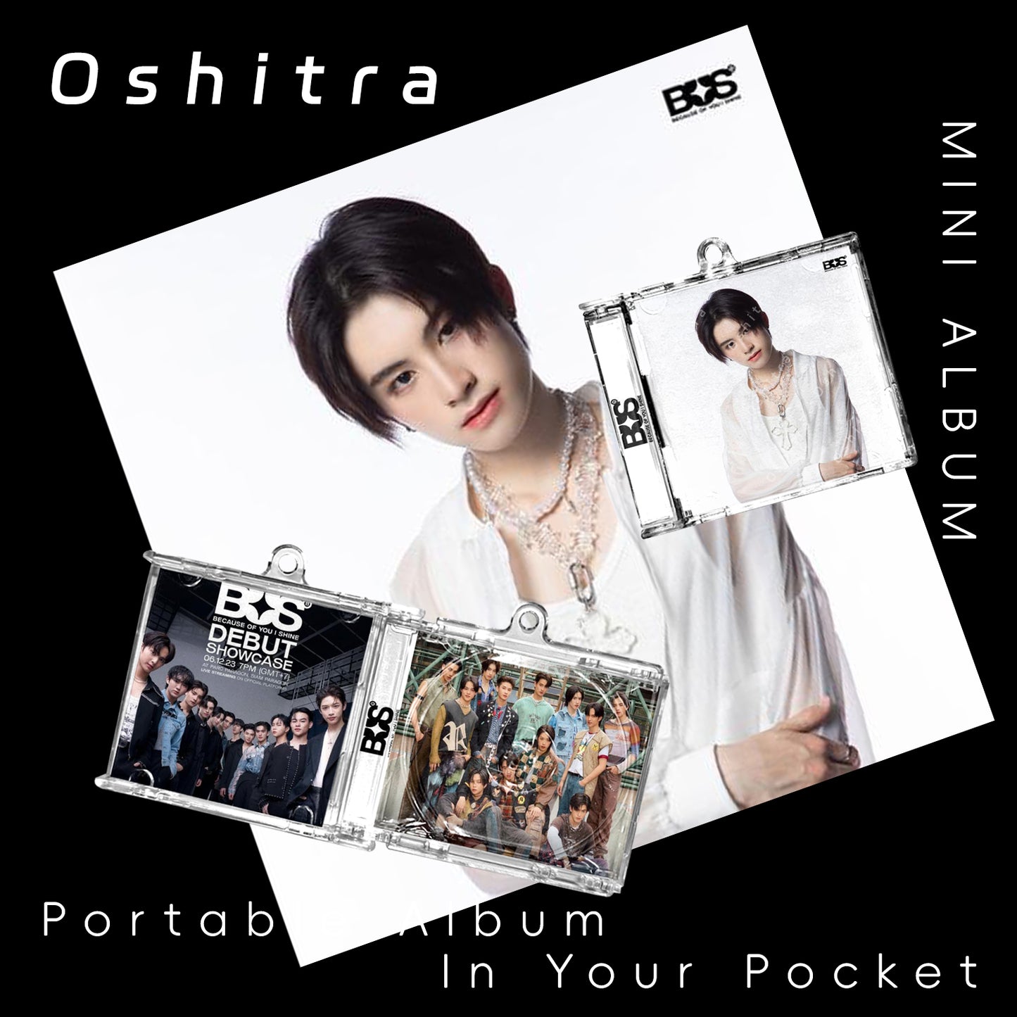 Bus「White」Mini Album NFCミニアルバムキーホルダー スマホタッチで音楽再生 推し活グッズ
