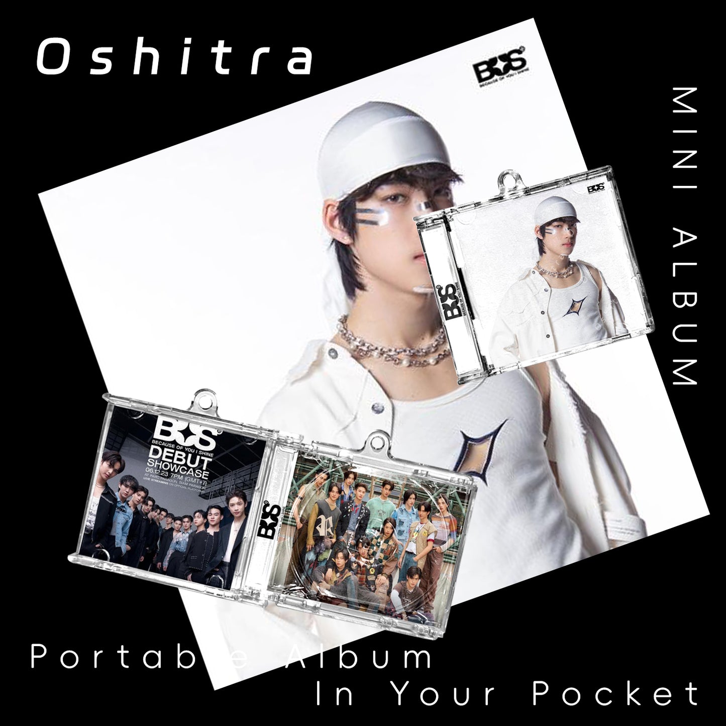 Bus「White」Mini Album NFCミニアルバムキーホルダー スマホタッチで音楽再生 推し活グッズ