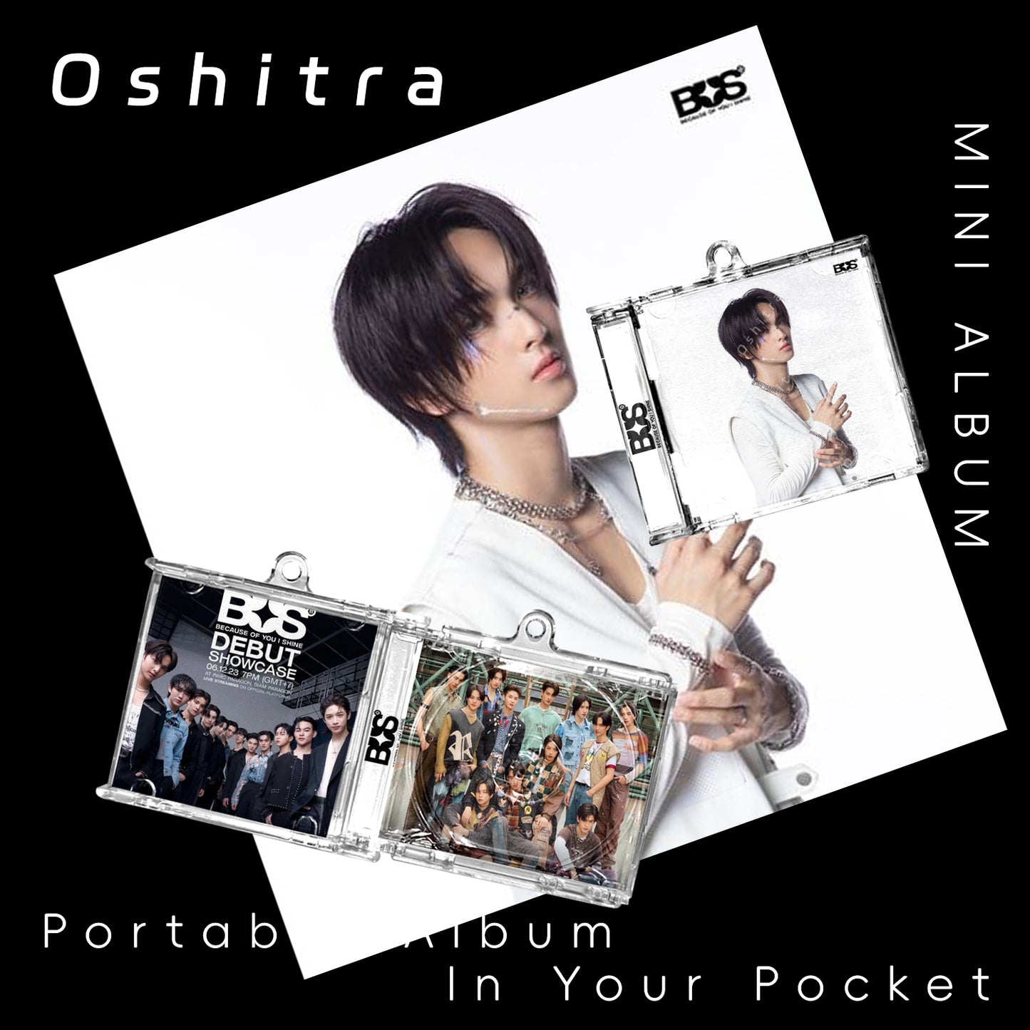 Bus「White」Mini Album NFCミニアルバムキーホルダー スマホタッチで音楽再生 推し活グッズ