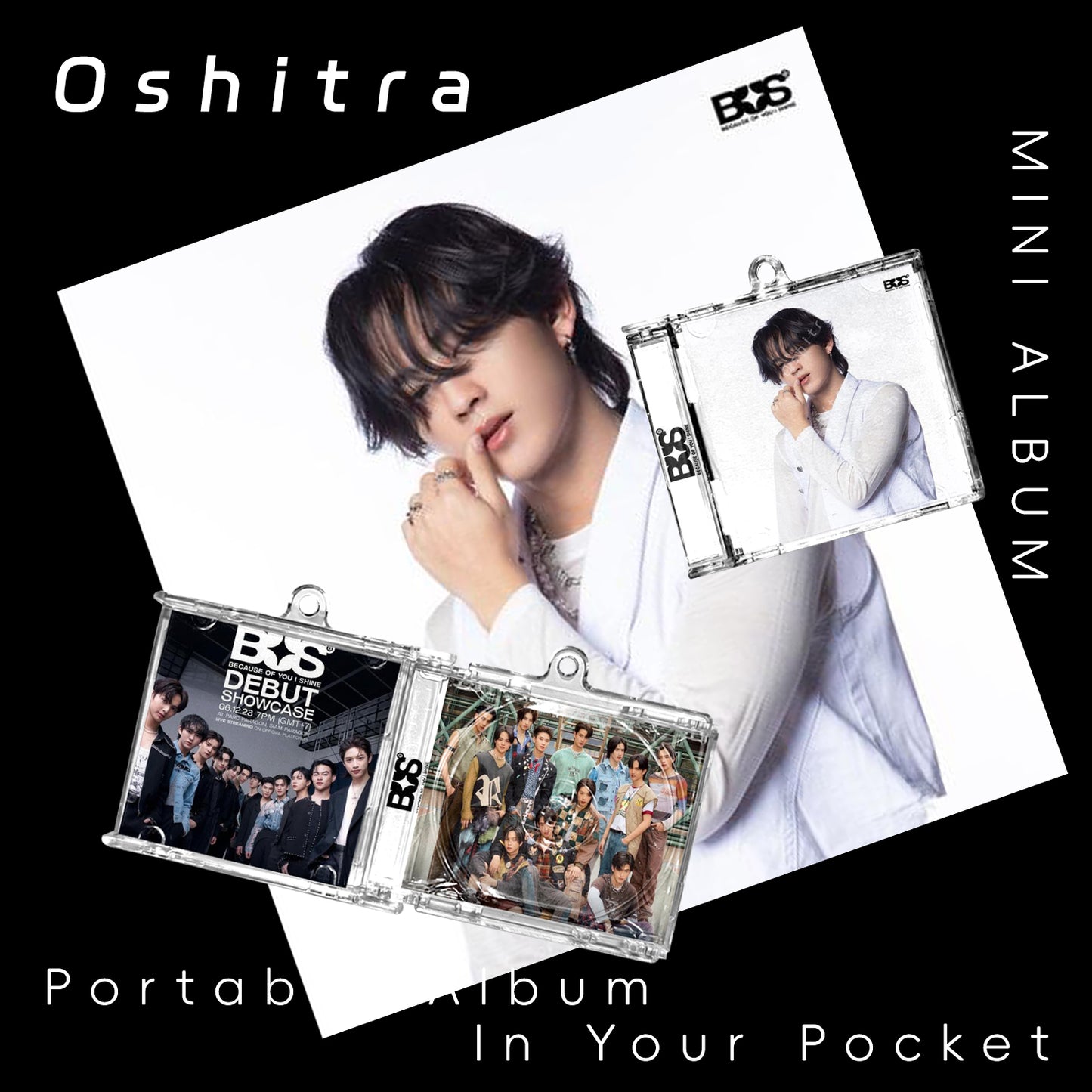 Bus「White」Mini Album NFCミニアルバムキーホルダー スマホタッチで音楽再生 推し活グッズ