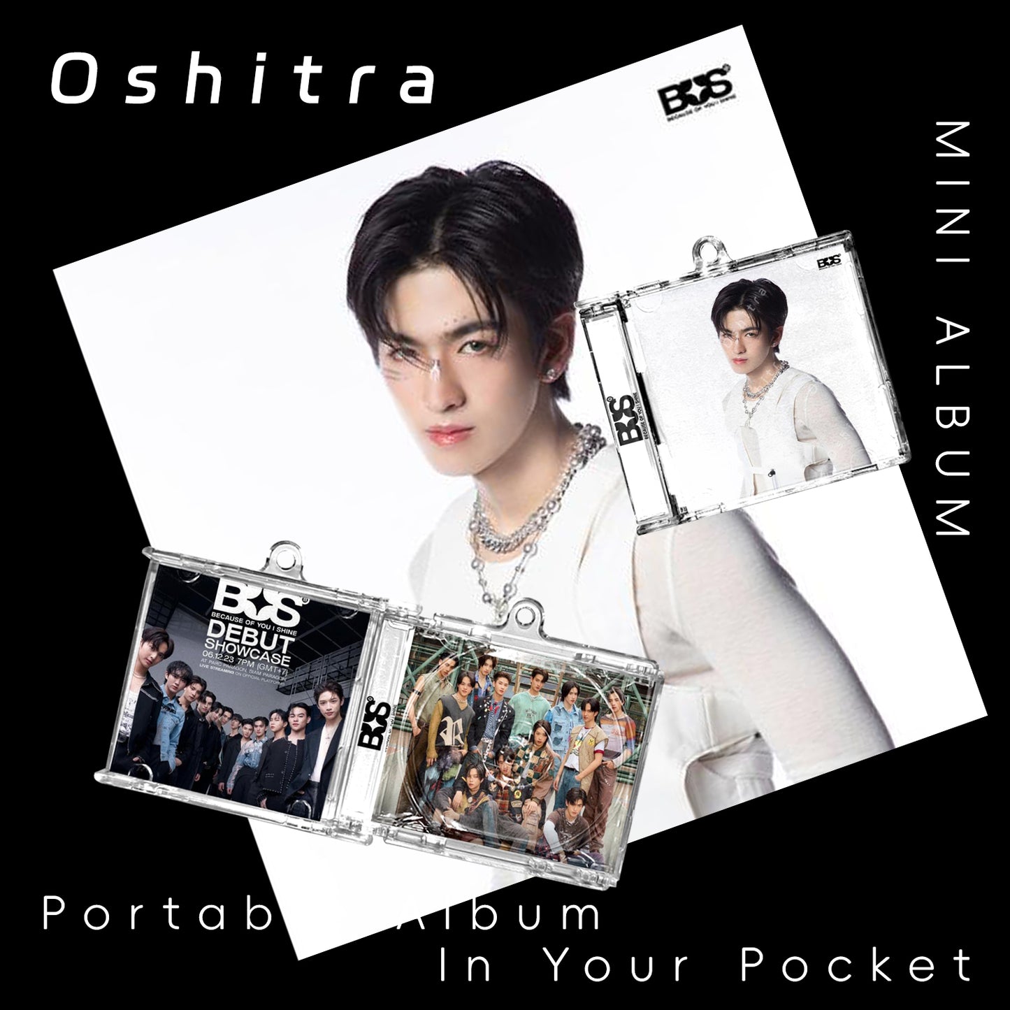 Bus「White」Mini Album NFCミニアルバムキーホルダー スマホタッチで音楽再生 推し活グッズ