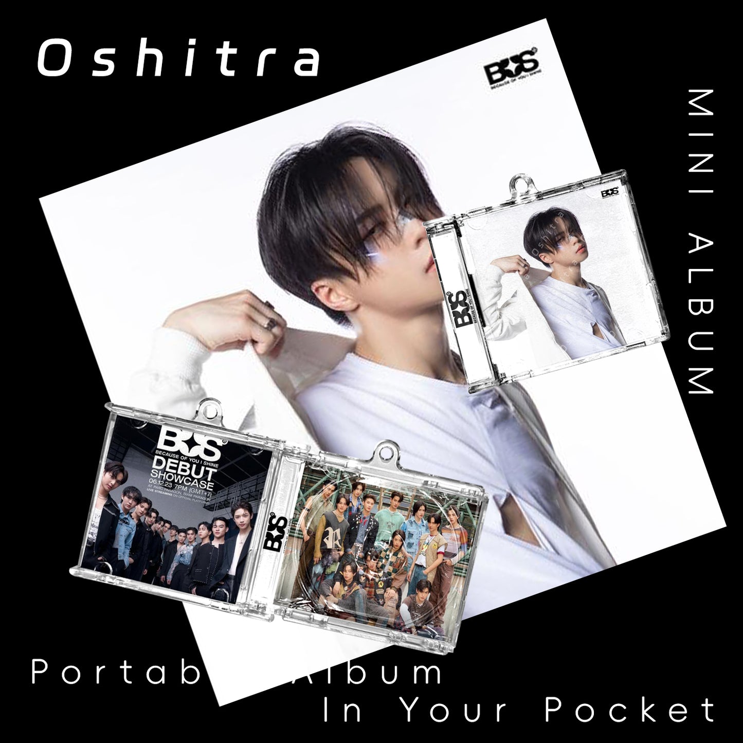Bus「White」Mini Album NFCミニアルバムキーホルダー スマホタッチで音楽再生 推し活グッズ