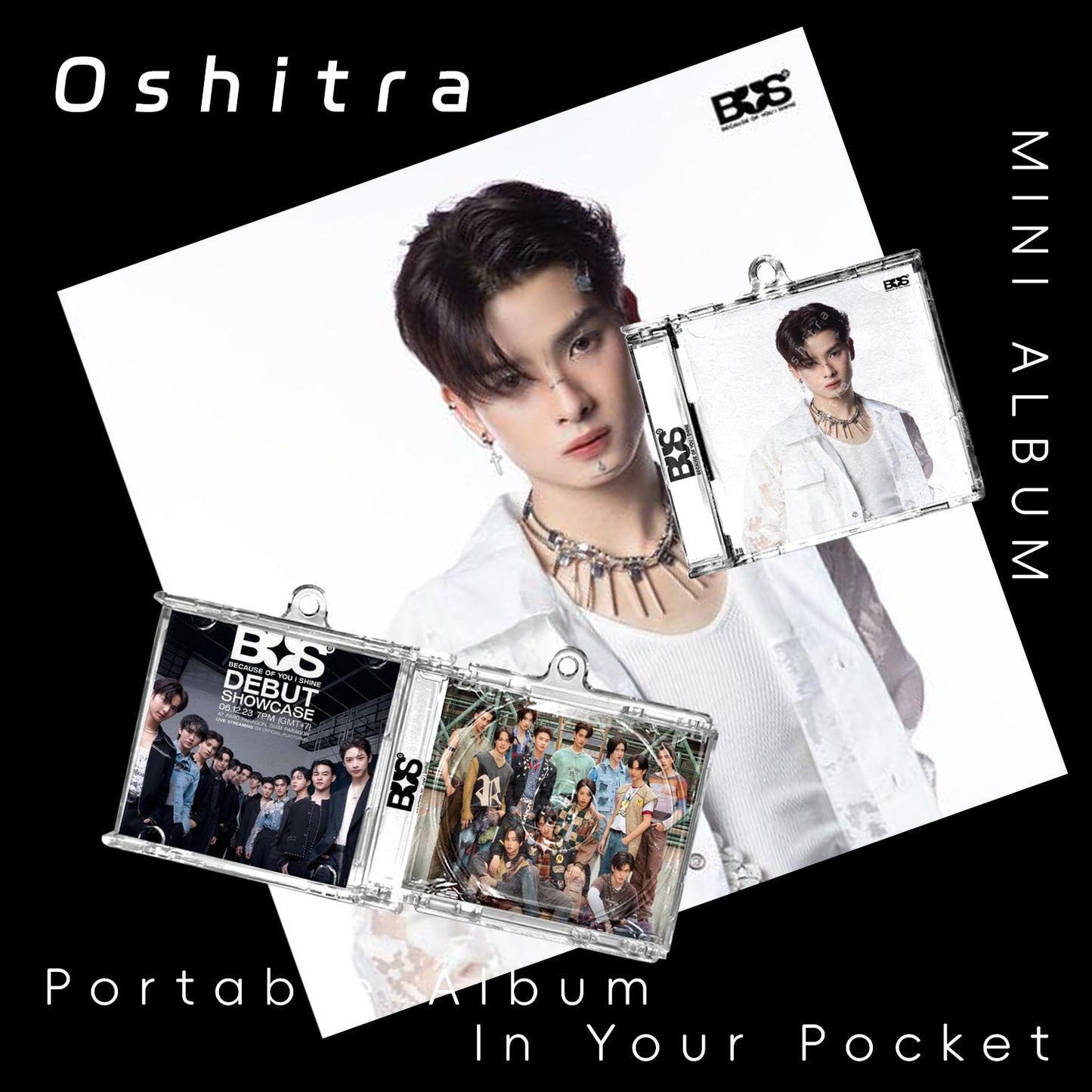 Bus「White」Mini Album NFCミニアルバムキーホルダー スマホタッチで音楽再生 推し活グッズ