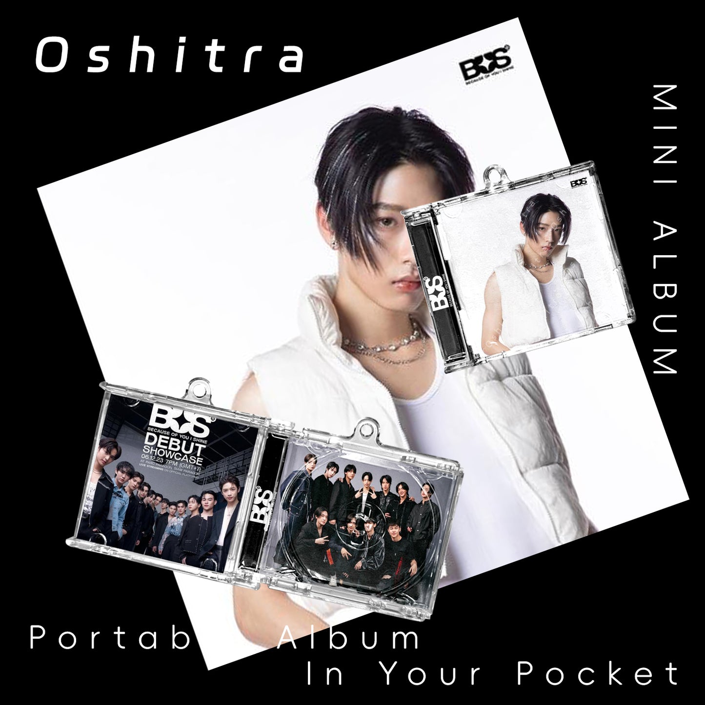 Bus「White」Mini Album NFCミニアルバムキーホルダー スマホタッチで音楽再生 推し活グッズ