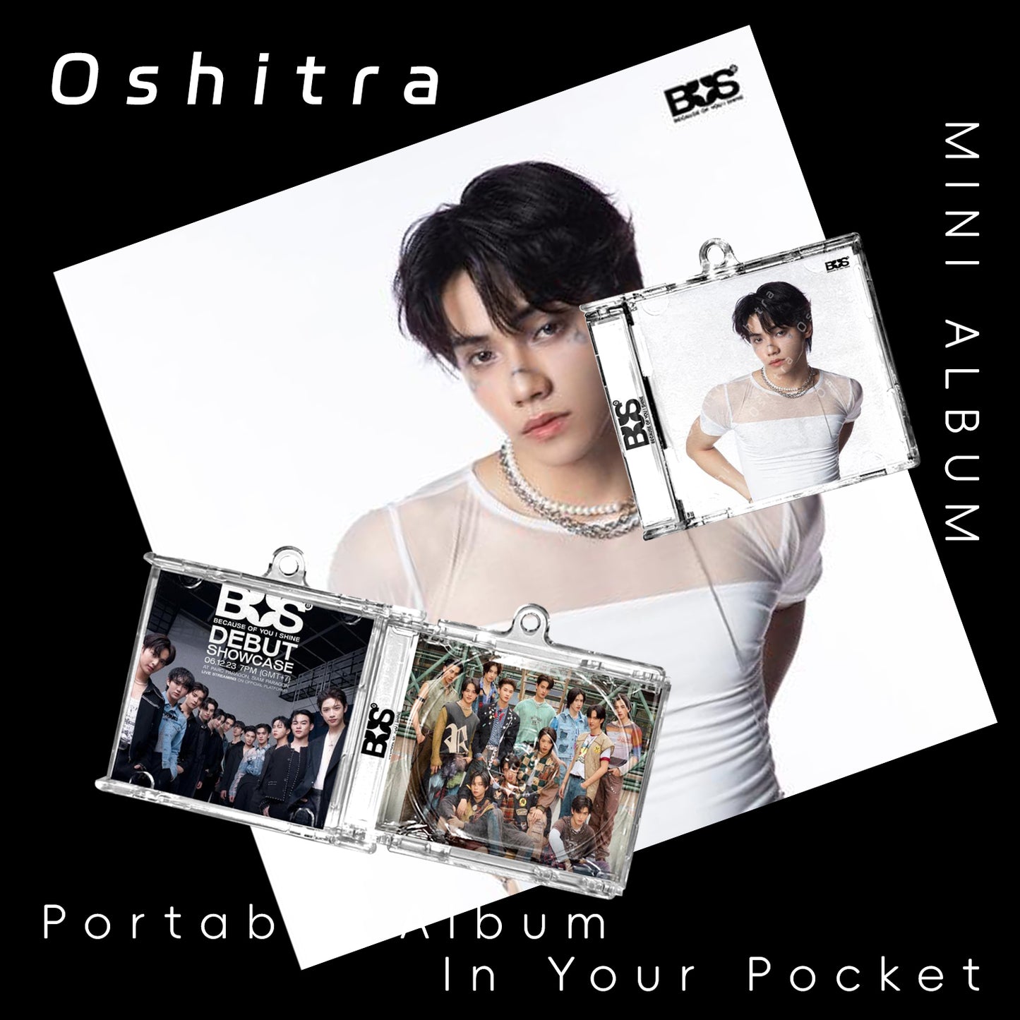 Bus「White」Mini Album NFCミニアルバムキーホルダー スマホタッチで音楽再生 推し活グッズ