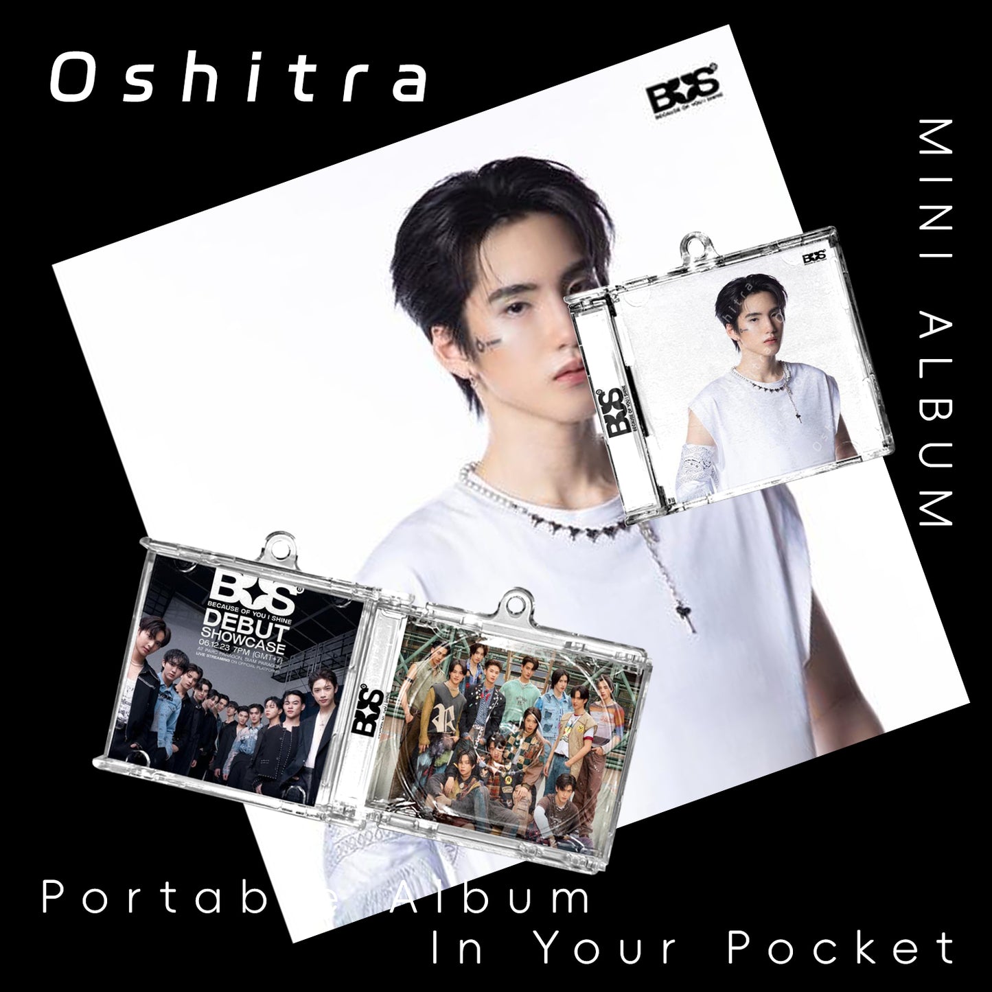 Bus「White」Mini Album NFCミニアルバムキーホルダー スマホタッチで音楽再生 推し活グッズ