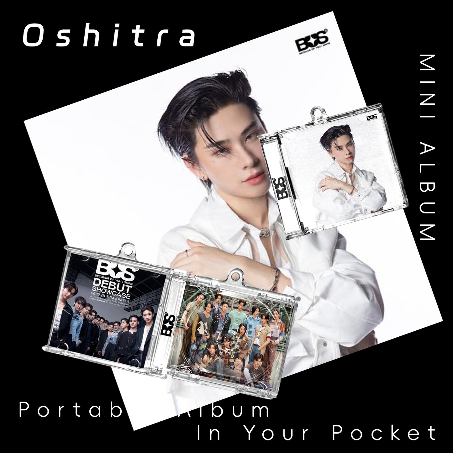 Bus「White」Mini Album NFCミニアルバムキーホルダー スマホタッチで音楽再生 推し活グッズ