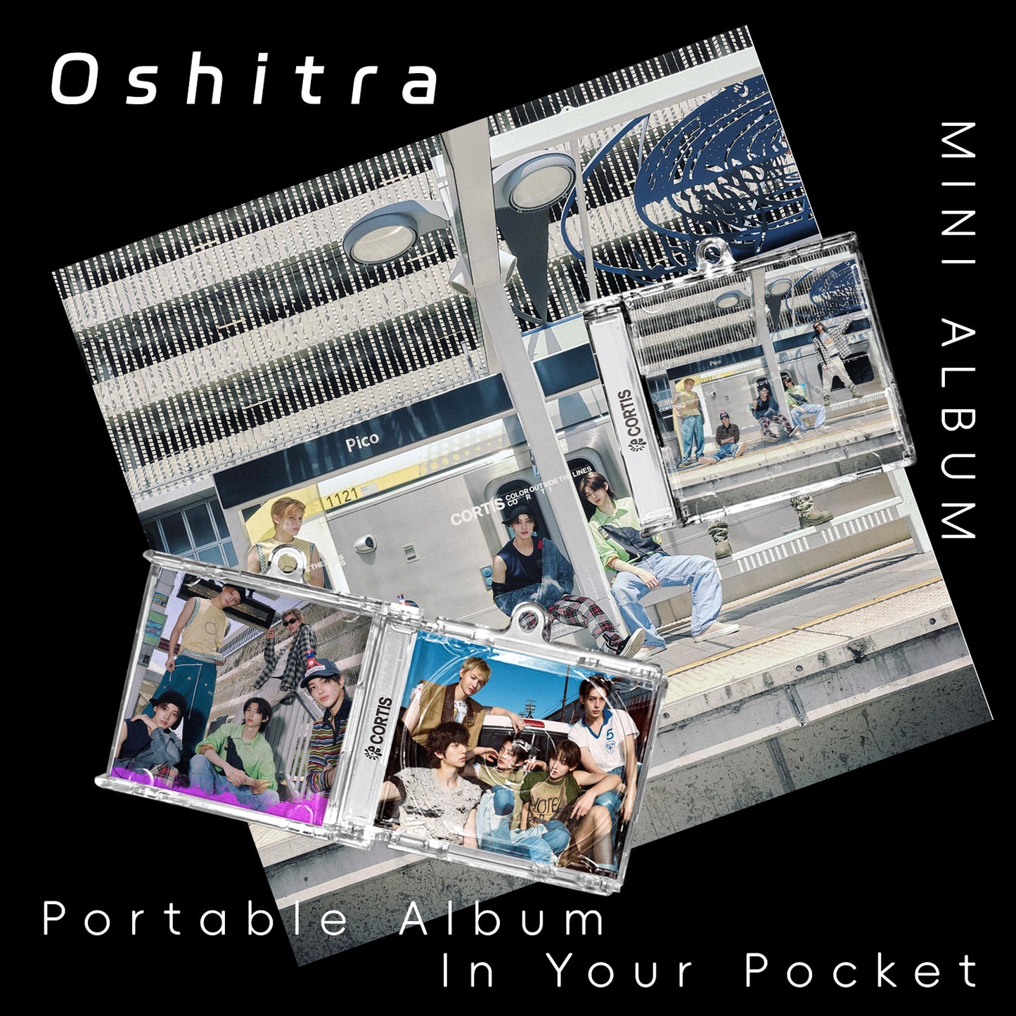CORTIS「Go」Mini Album NFCミニアルバムキーホルダー スマホタッチで音楽再生 推し活グッズ