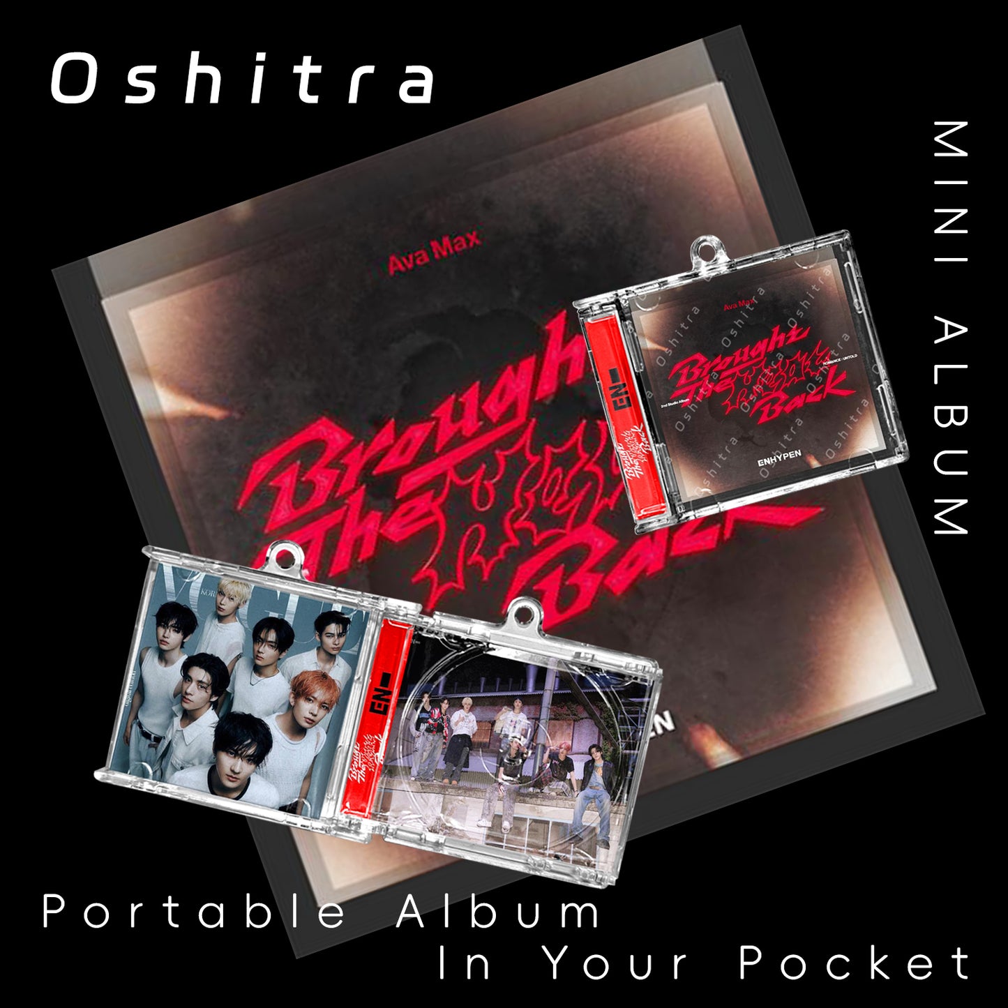 ENHYPEN「Brought The Heat Back」Mini Album NFCミニアルバムキーホルダー スマホタッチで音楽再生 推し活グッズ