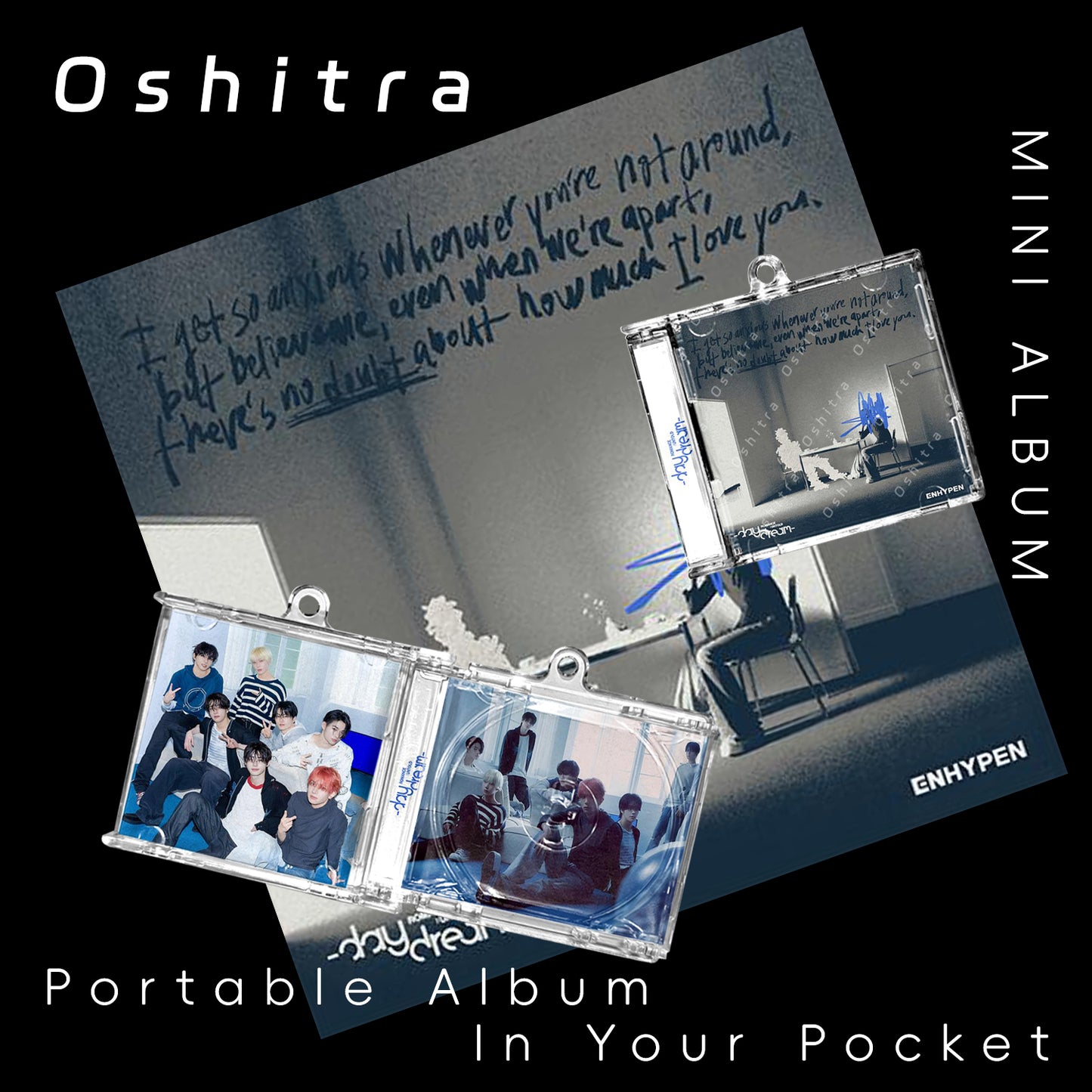 ENHYPEN「Daydream」Mini Album NFCミニアルバムキーホルダー スマホタッチで音楽再生 推し活グッズ