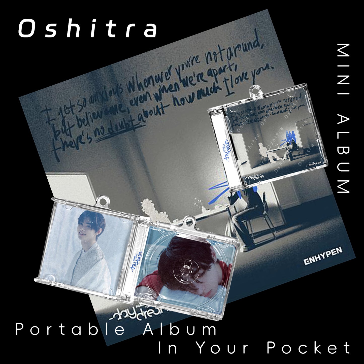 ENHYPEN「Daydream」Mini Album NFCミニアルバムキーホルダー スマホタッチで音楽再生 推し活グッズ