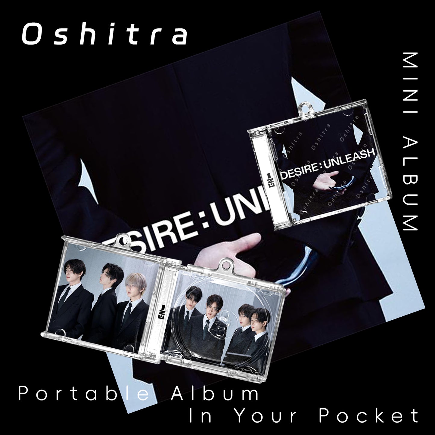 ENHYPEN「Desire Unleash」Mini Album NFCミニアルバムキーホルダー スマホタッチで音楽再生 推し活グッズ