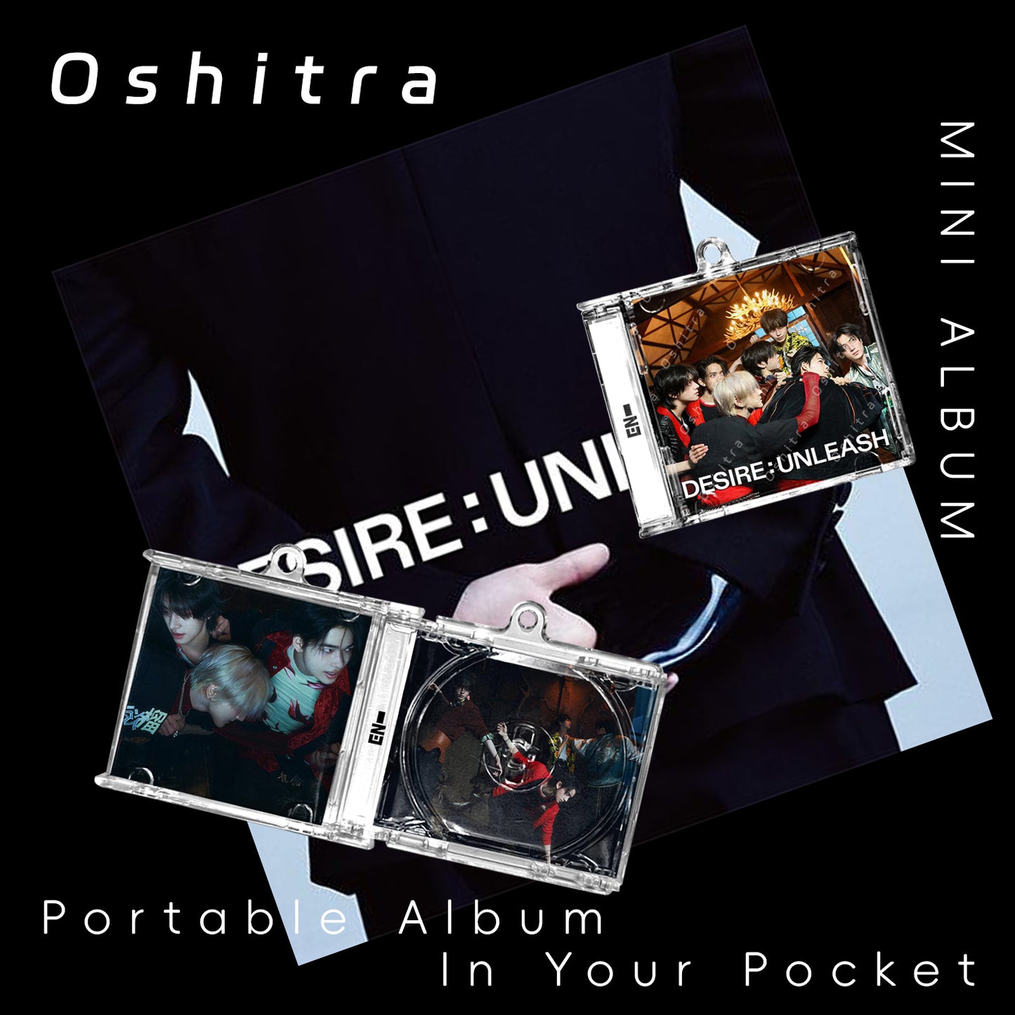 ENHYPEN「Desire Unleash」Mini Album NFCミニアルバムキーホルダー スマホタッチで音楽再生 推し活グッズ