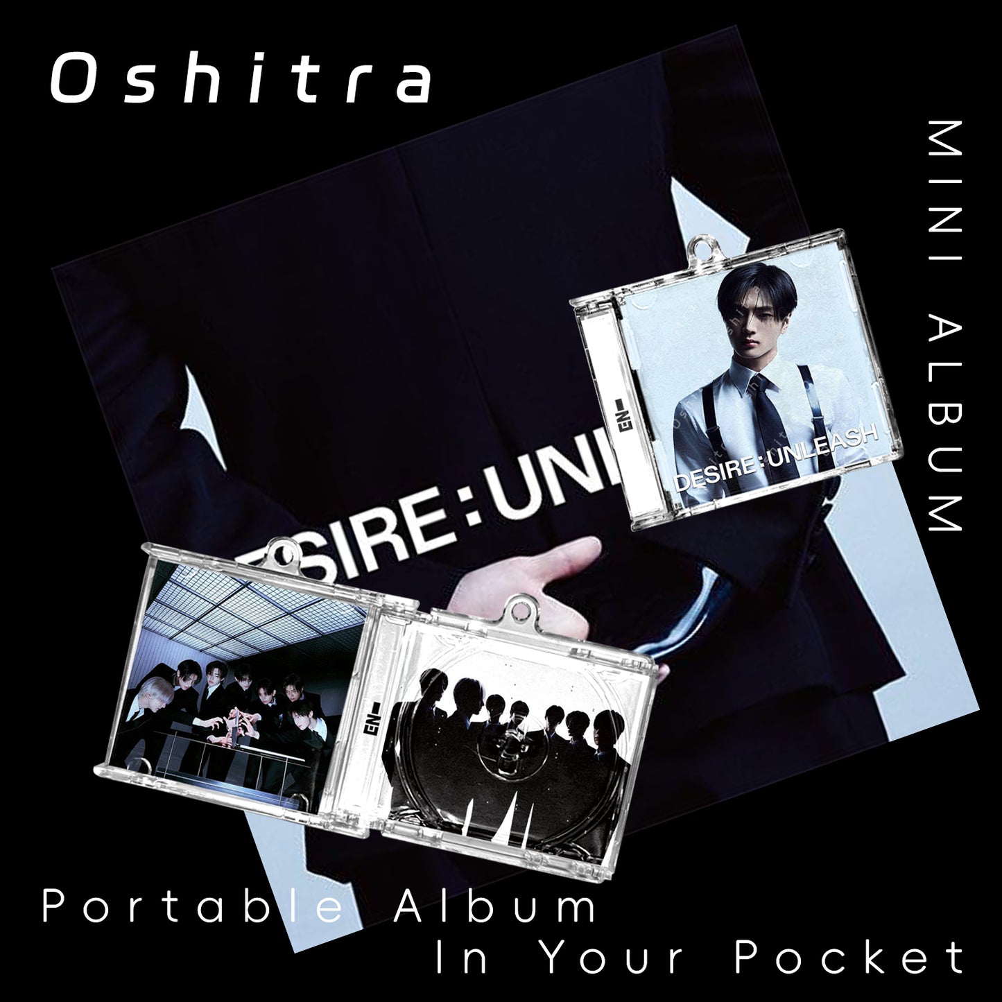 ENHYPEN「Desire Unleash」Mini Album NFCミニアルバムキーホルダー スマホタッチで音楽再生 推し活グッズ