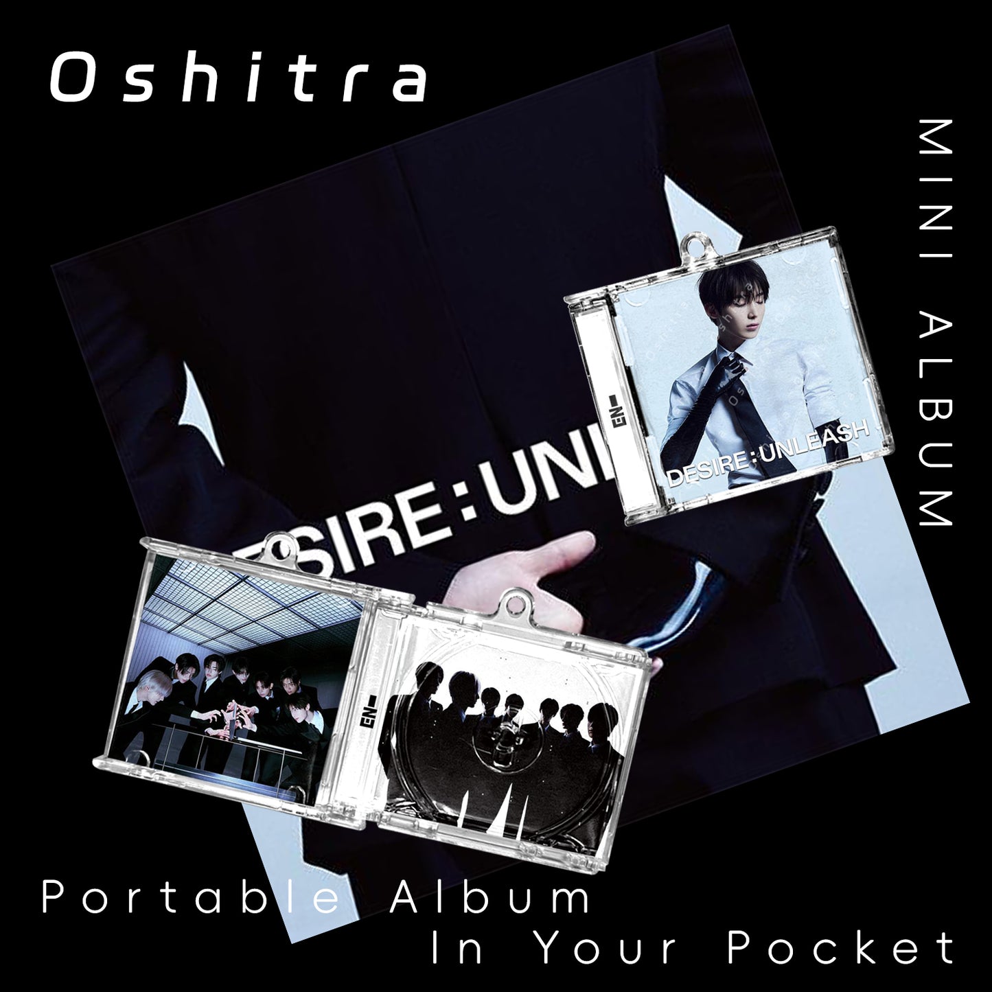 ENHYPEN「Desire Unleash」Mini Album NFCミニアルバムキーホルダー スマホタッチで音楽再生 推し活グッズ