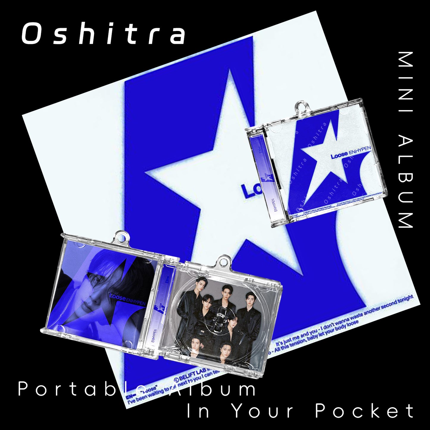 ENHYPEN「Loose」Mini Album NFCミニアルバムキーホルダー スマホタッチで音楽再生 推し活グッズ