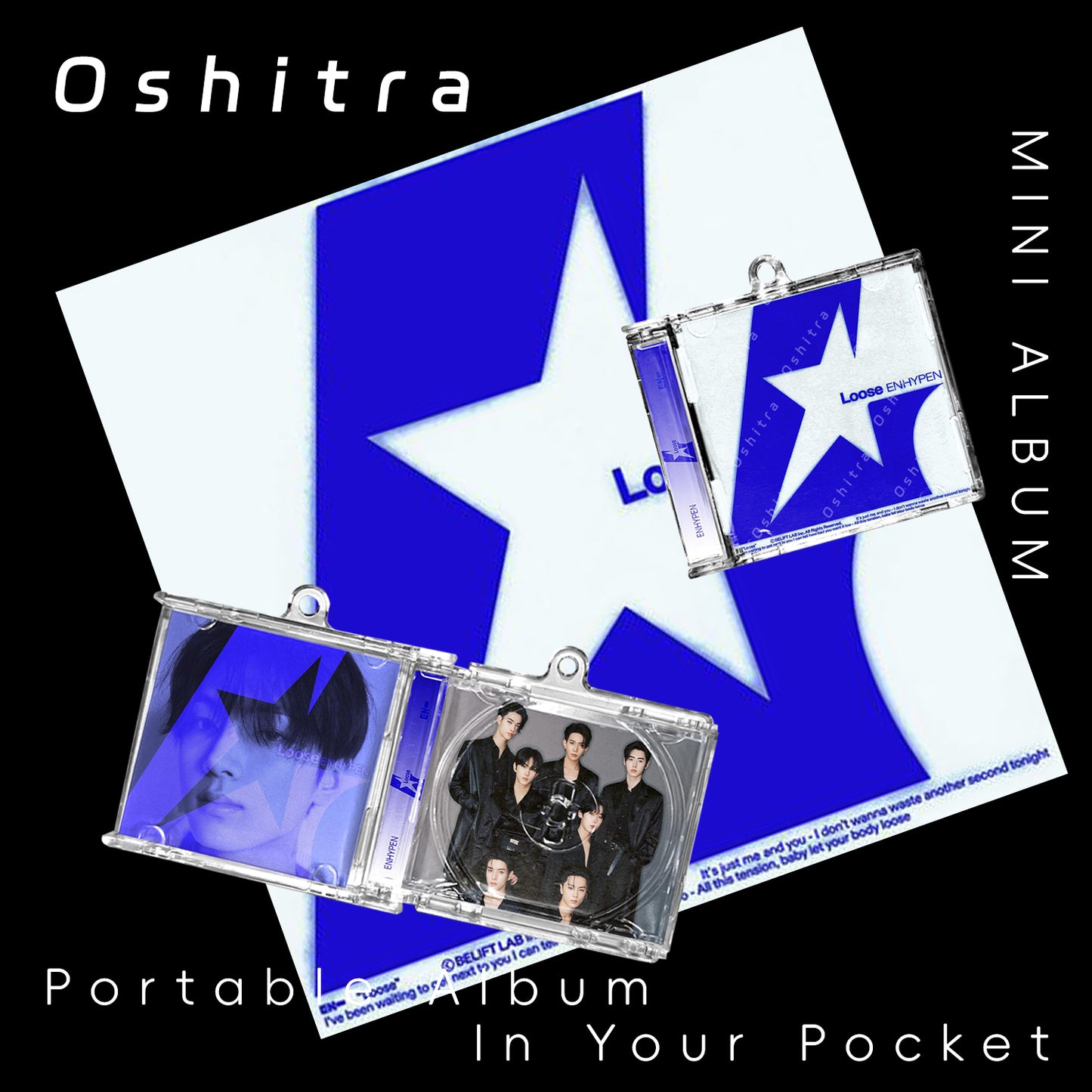ENHYPEN「Loose」Mini Album NFCミニアルバムキーホルダー スマホタッチで音楽再生 推し活グッズ