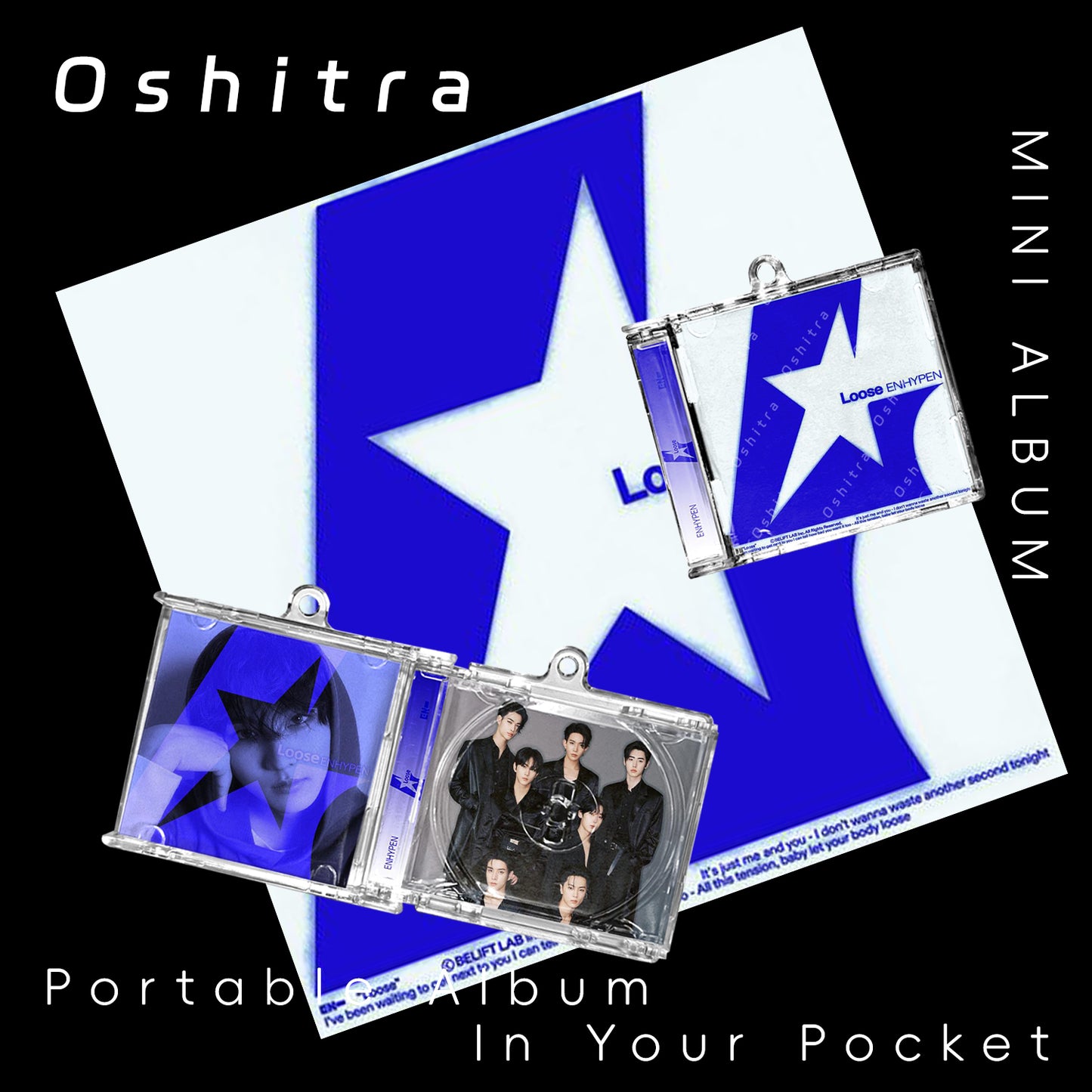 ENHYPEN「Loose」Mini Album NFCミニアルバムキーホルダー スマホタッチで音楽再生 推し活グッズ
