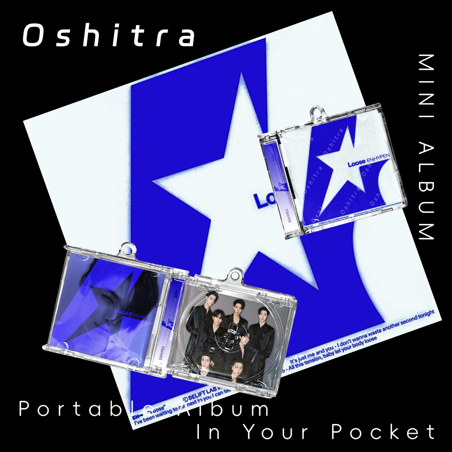ENHYPEN「Loose」Mini Album NFCミニアルバムキーホルダー スマホタッチで音楽再生 推し活グッズ