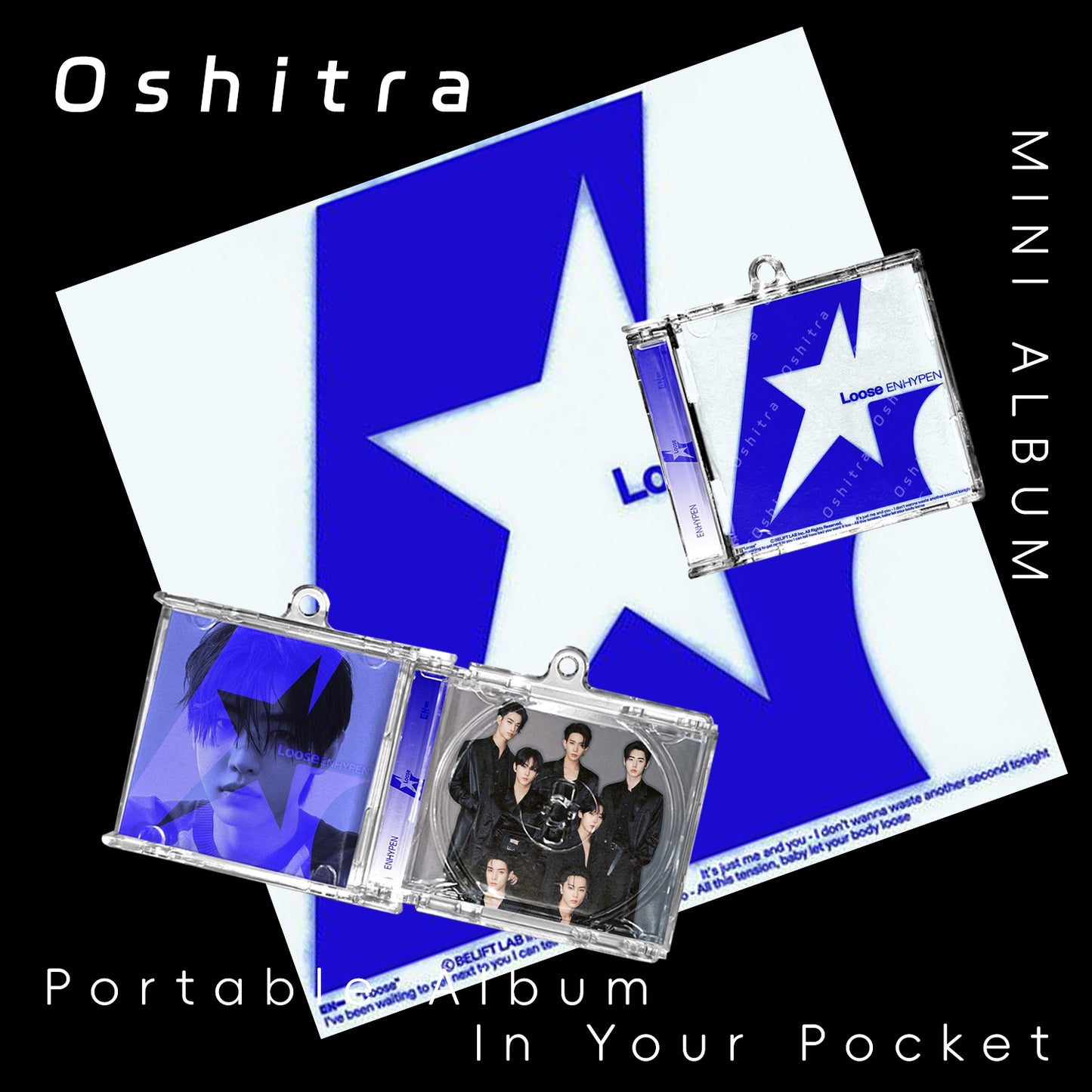 ENHYPEN「Loose」Mini Album NFCミニアルバムキーホルダー スマホタッチで音楽再生 推し活グッズ