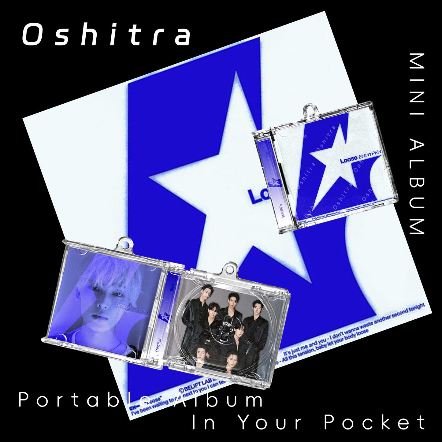 ENHYPEN「Loose」Mini Album NFCミニアルバムキーホルダー スマホタッチで音楽再生 推し活グッズ