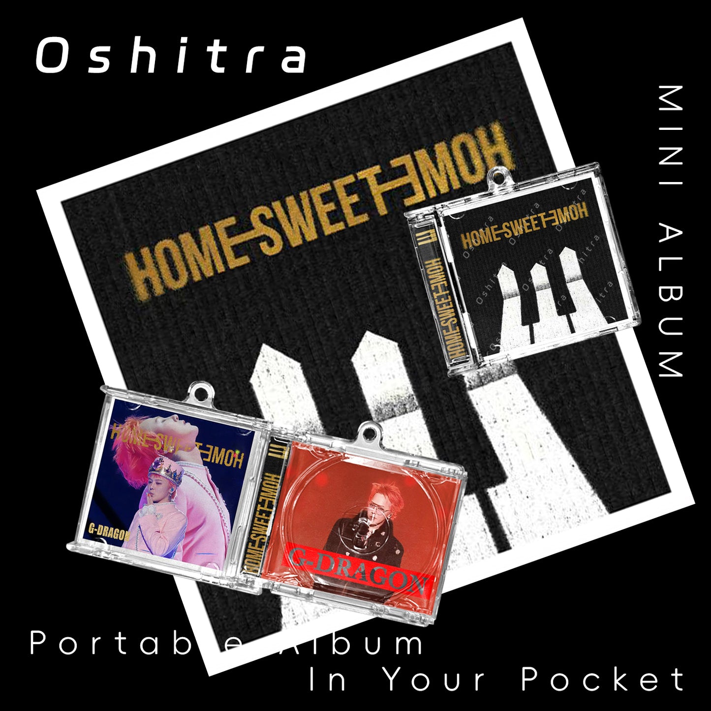 G-Dragon「Home Sweet Home」Mini Album NFCミニアルバムキーホルダー スマホタッチで音楽再生 推し活グッズ