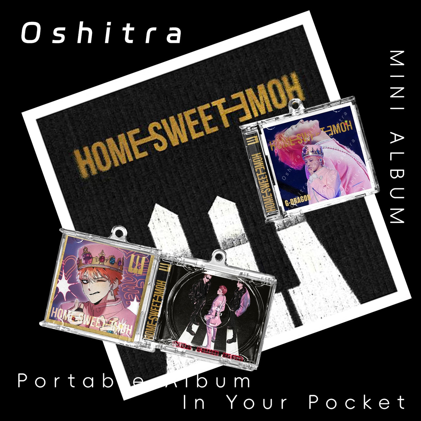 G-Dragon「Home Sweet Home」Mini Album NFCミニアルバムキーホルダー スマホタッチで音楽再生 推し活グッズ