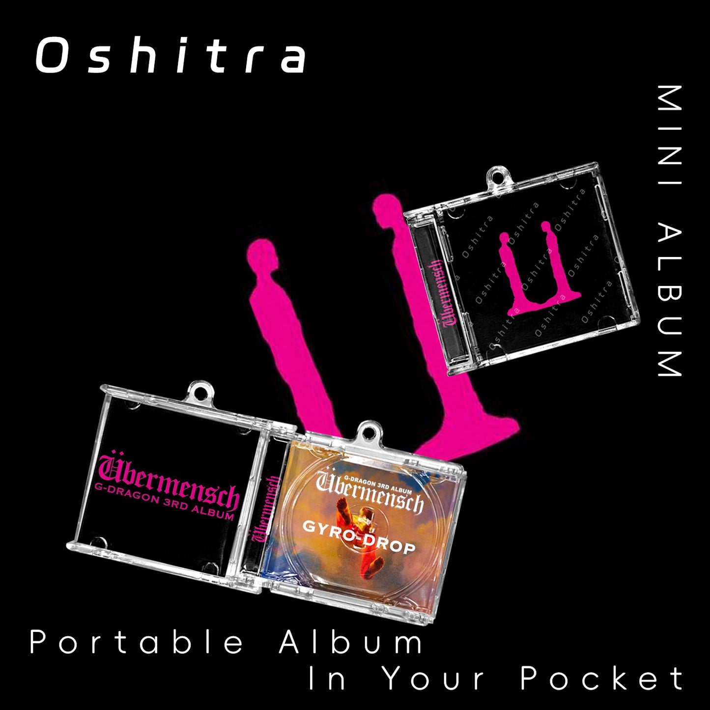 G-Dragon「Ubermensch」Mini Album NFCミニアルバムキーホルダー スマホタッチで音楽再生 推し活グッズ
