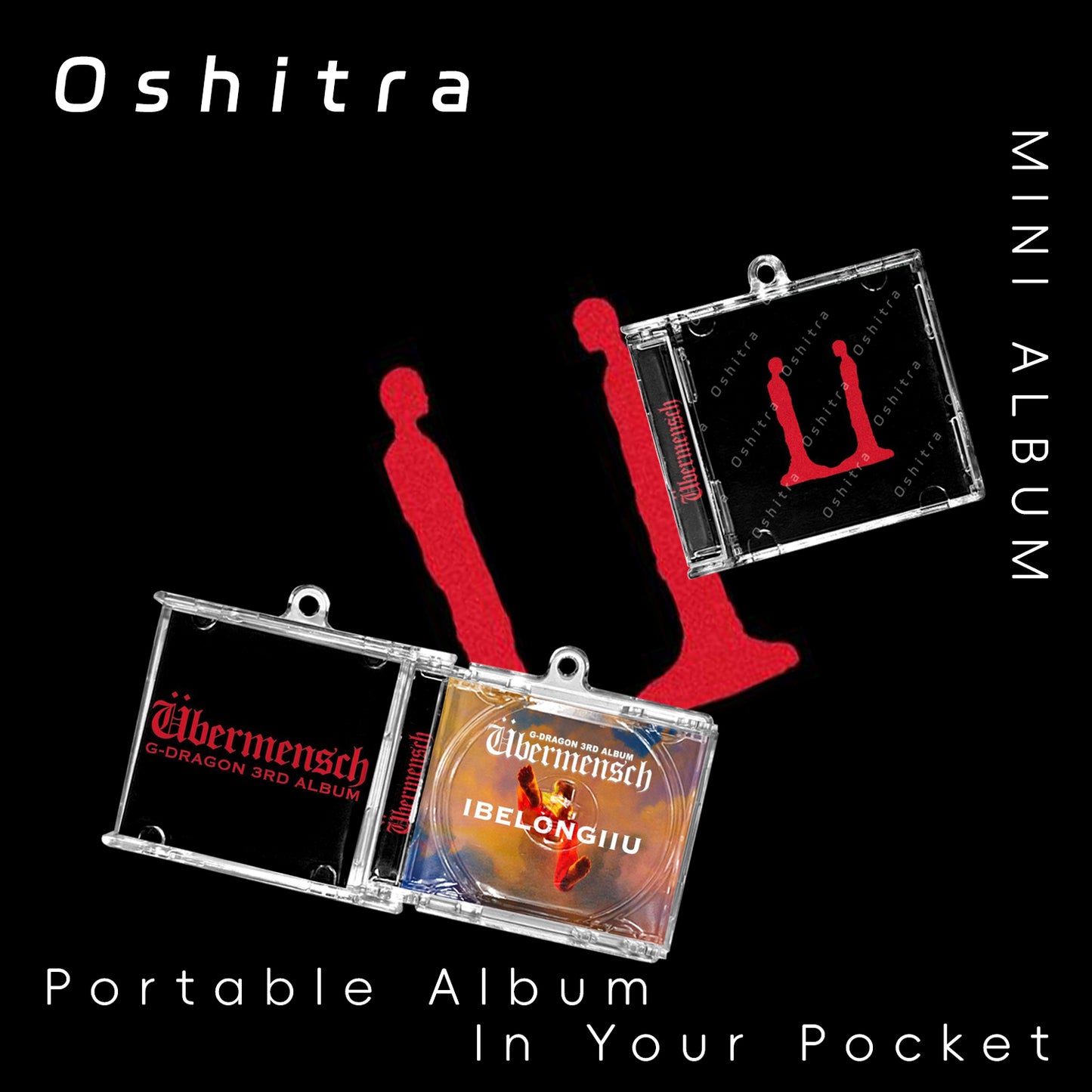G-Dragon「Ubermensch」Mini Album NFCミニアルバムキーホルダー スマホタッチで音楽再生 推し活グッズ