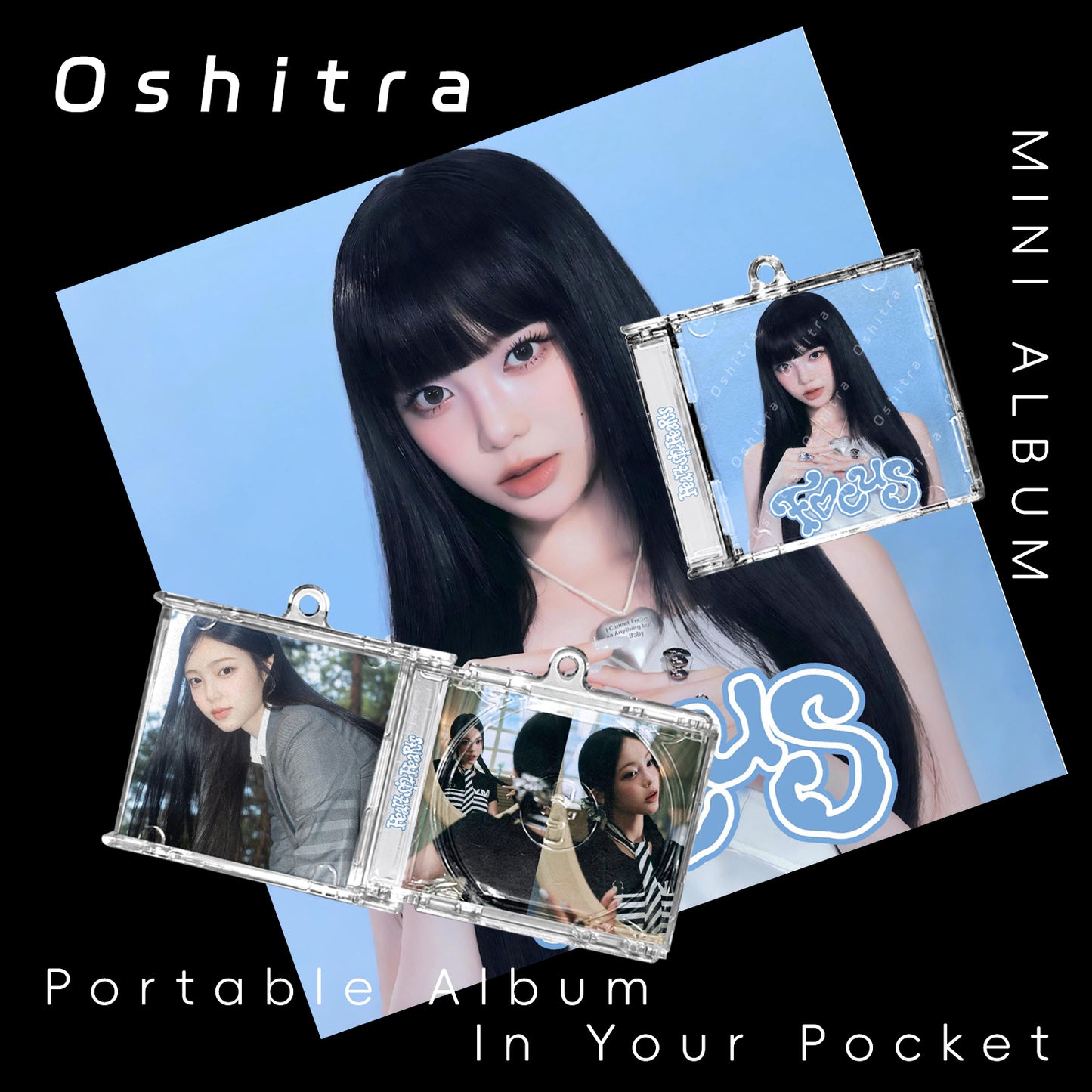 Hearts2Hearts「Focus」Mini Album NFCミニアルバムキーホルダー スマホタッチで音楽再生 推し活グッズ