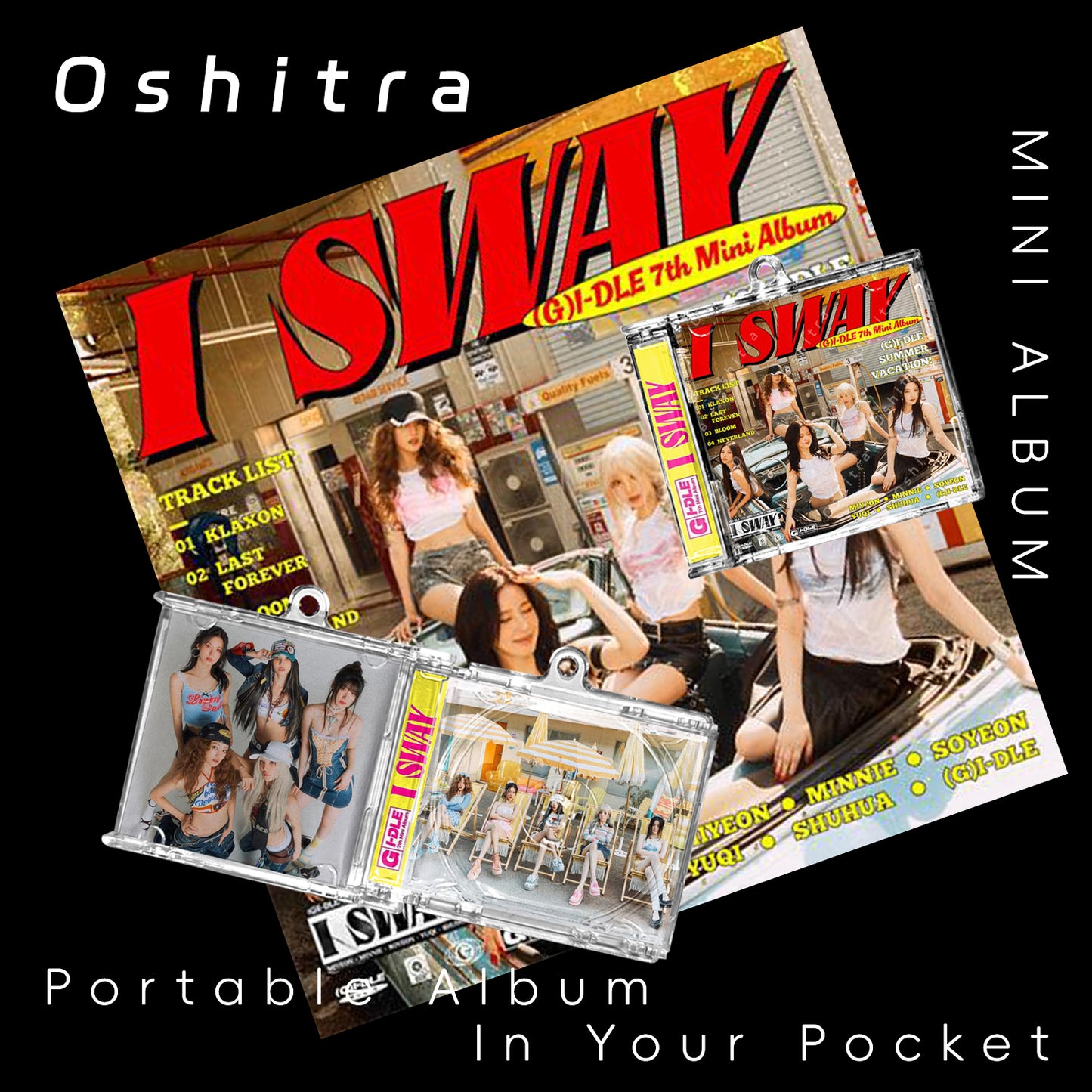 I-DLE「I Sway」Mini Album NFCミニアルバムキーホルダー スマホタッチで音楽再生 推し活グッズ