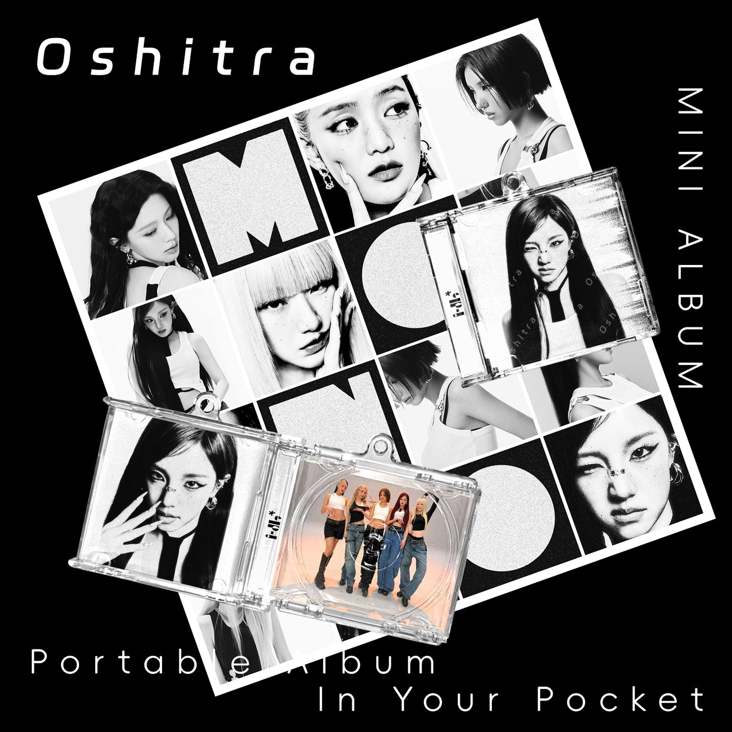 I-DLE「Mono」Mini Album NFCミニアルバムキーホルダー スマホタッチで音楽再生 推し活グッズ