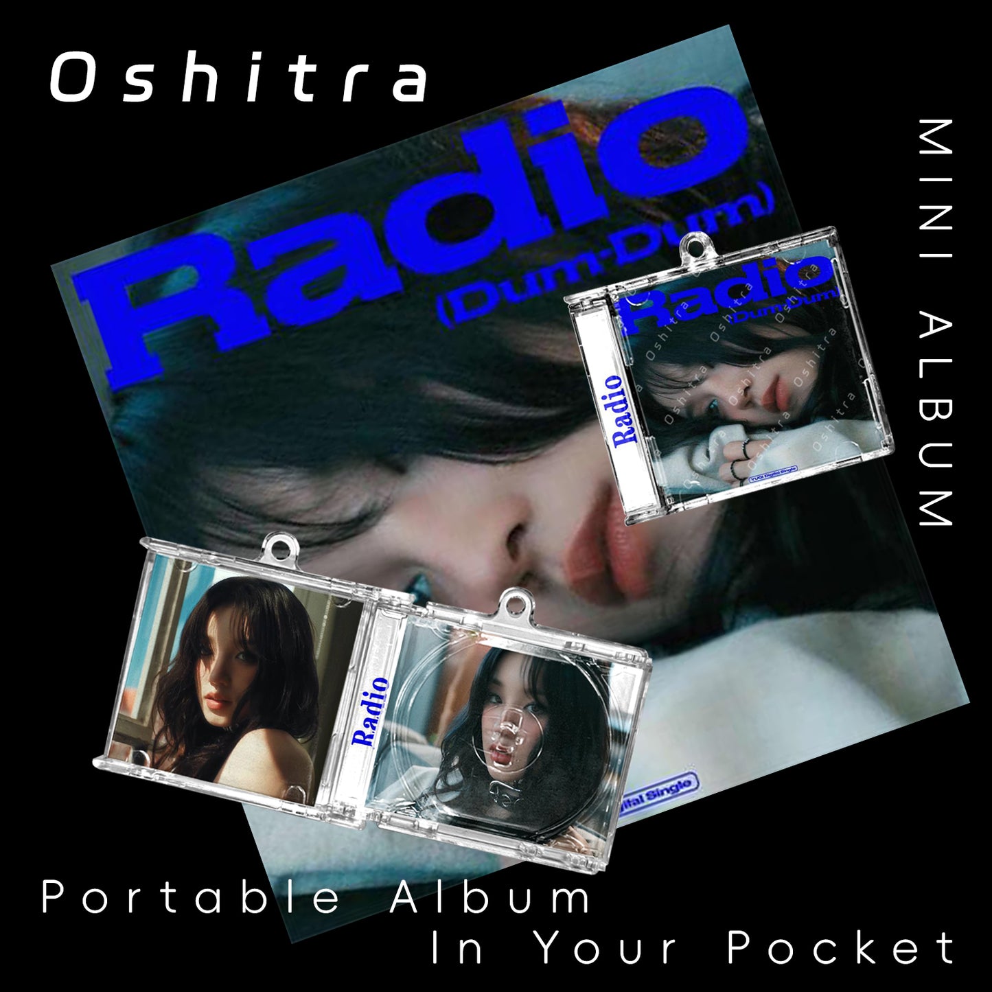 I-DLE「Radio」Mini Album NFCミニアルバムキーホルダー スマホタッチで音楽再生 推し活グッズ