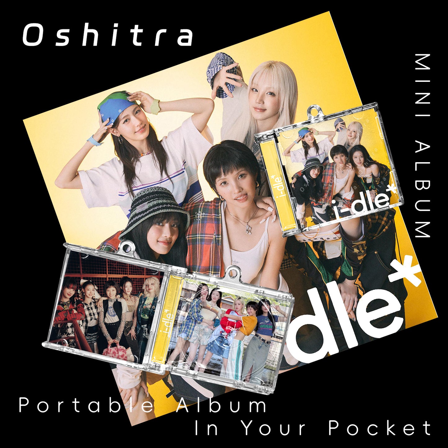I-DLE「i-dle」Mini Album NFCミニアルバムキーホルダー スマホタッチで音楽再生 推し活グッズ
