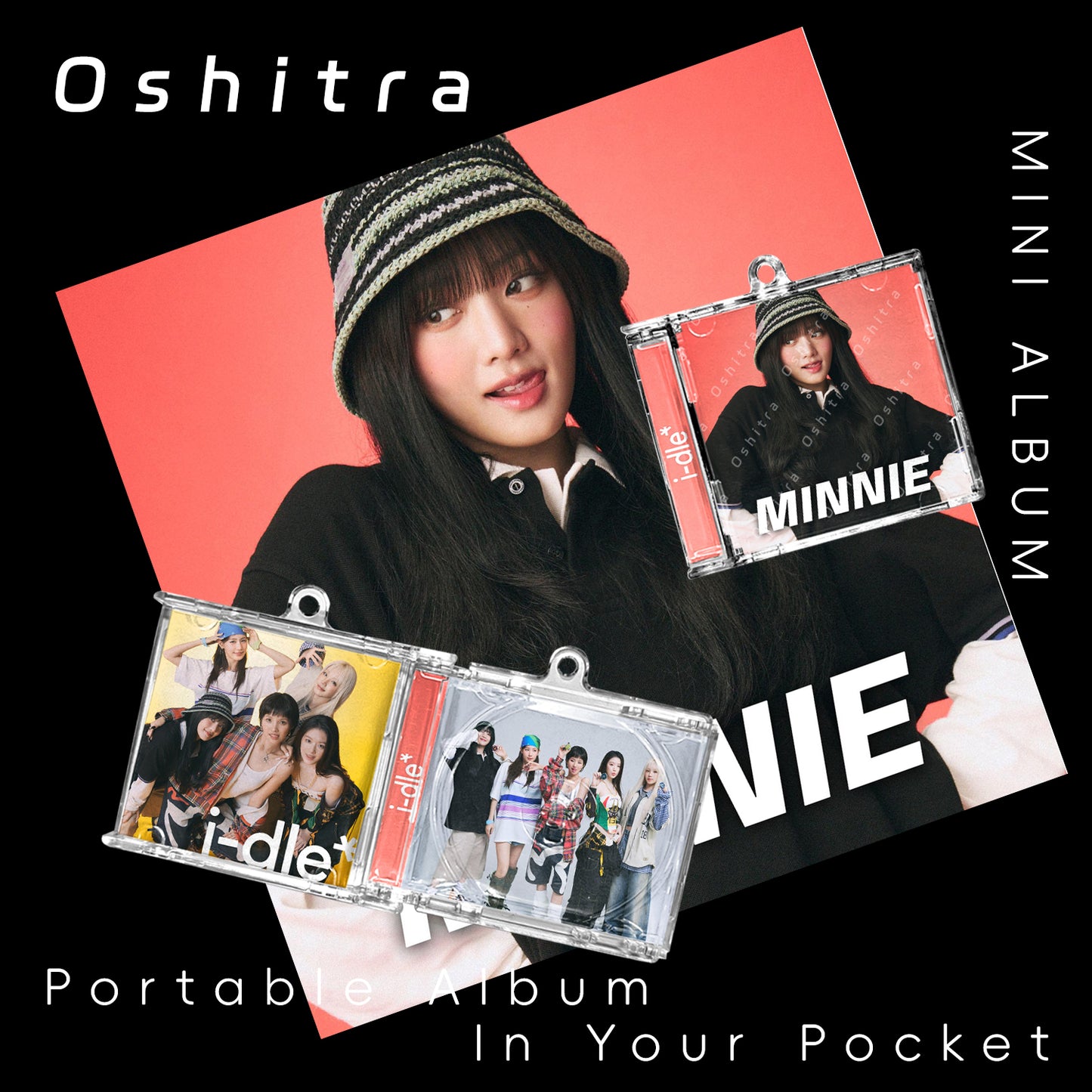 I-DLE「i-dle」Mini Album NFCミニアルバムキーホルダー スマホタッチで音楽再生 推し活グッズ