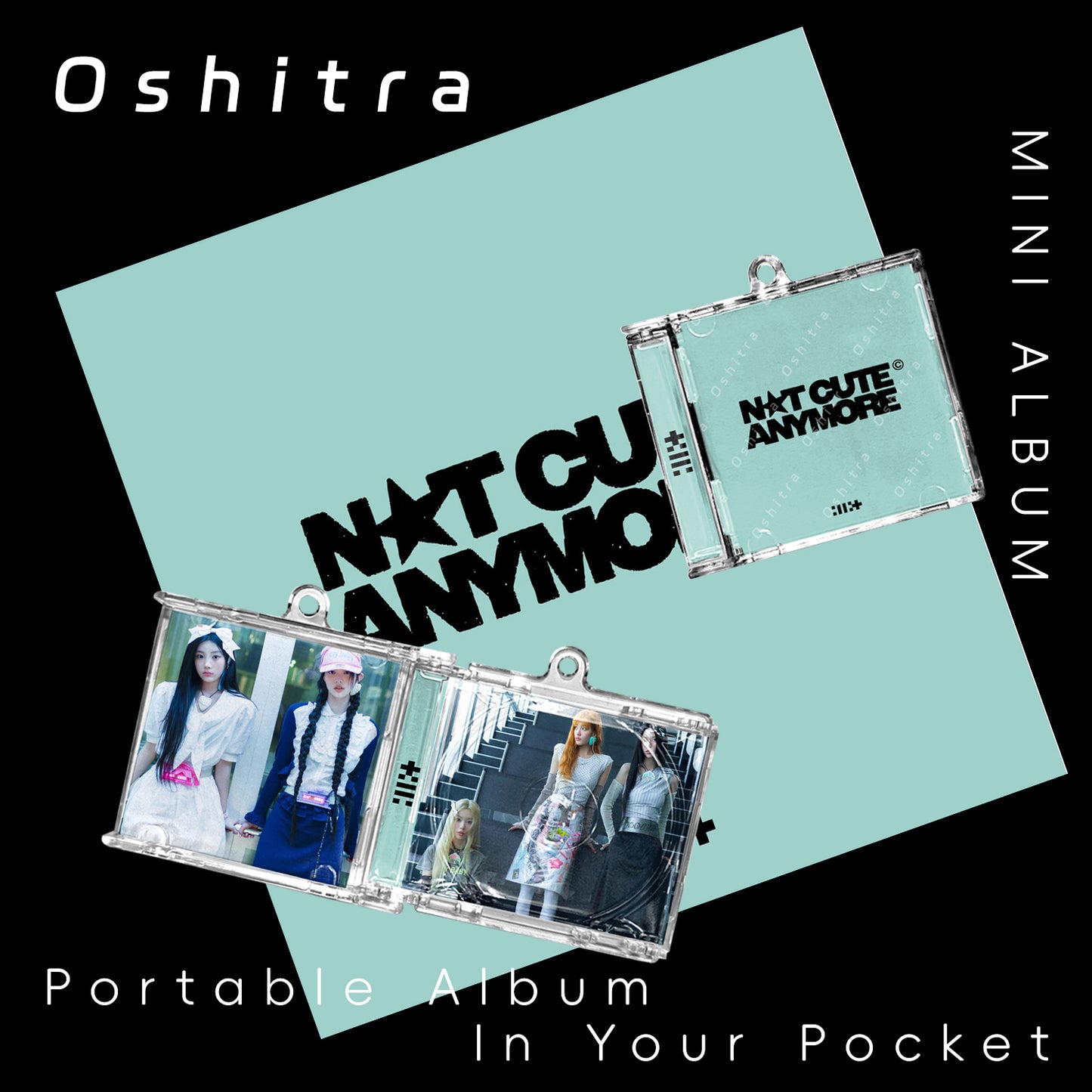 ILLIT「Not Cute Anymore」Mini Album NFCミニアルバムキーホルダー スマホタッチで音楽再生 推し活グッズ