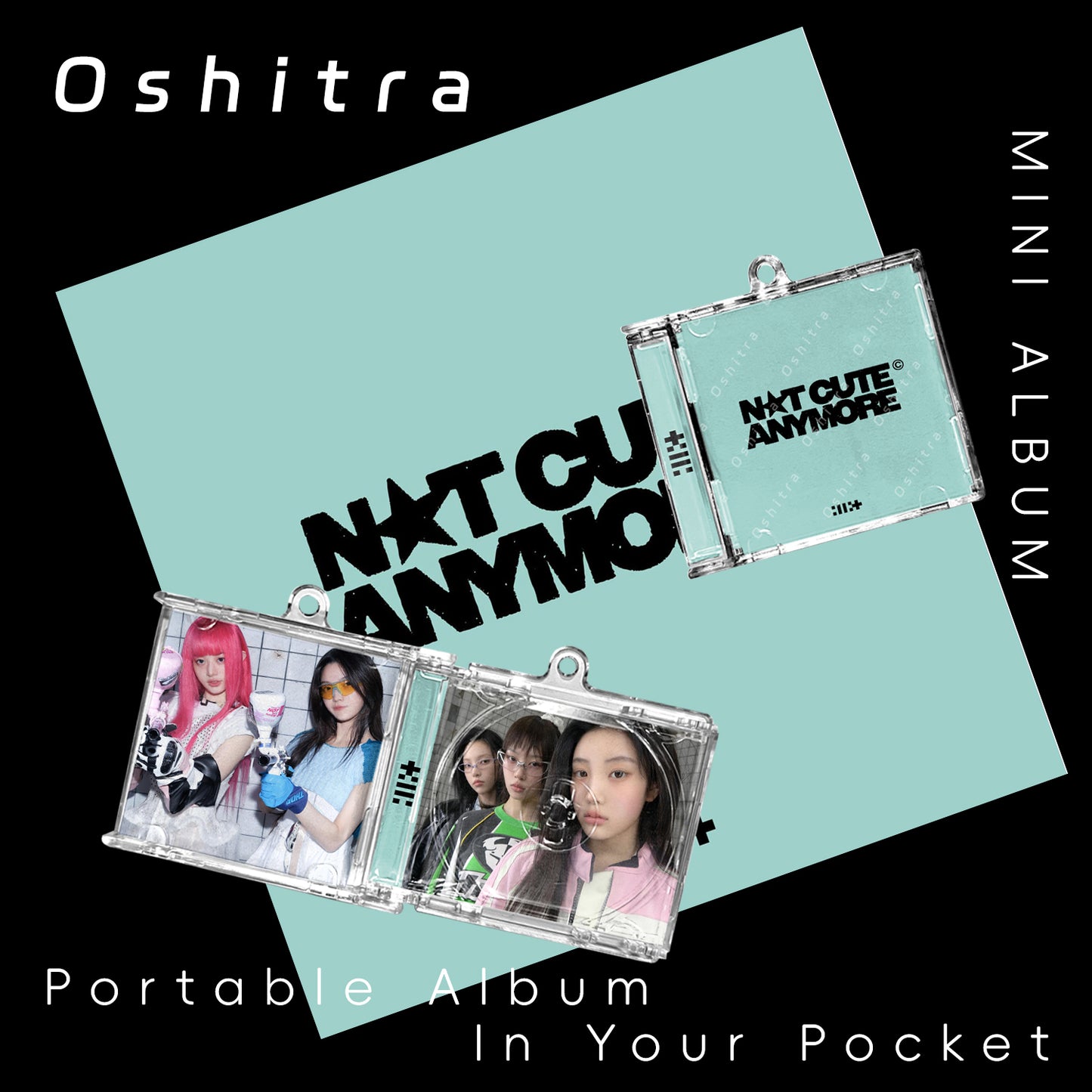 ILLIT「Not Cute Anymore」Mini Album NFCミニアルバムキーホルダー スマホタッチで音楽再生 推し活グッズ