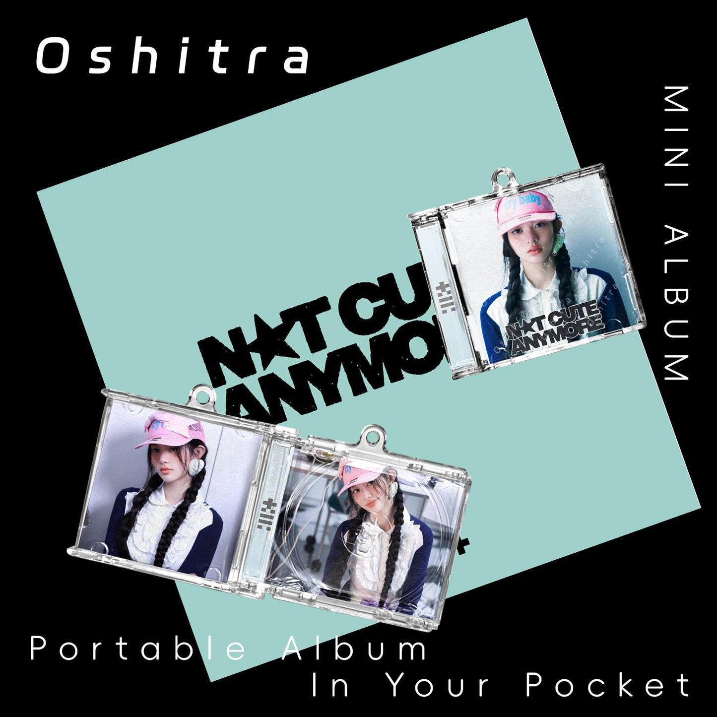 ILLIT「Not Cute Anymore」Mini Album NFCミニアルバムキーホルダー スマホタッチで音楽再生 推し活グッズ