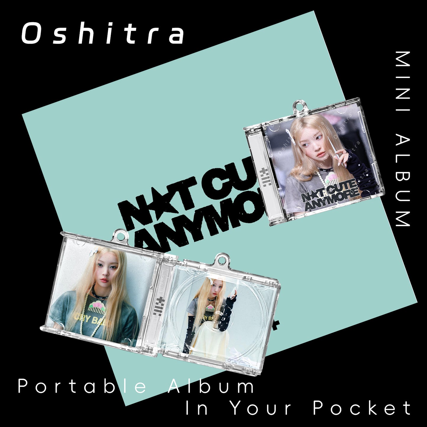 ILLIT「Not Cute Anymore」Mini Album NFCミニアルバムキーホルダー スマホタッチで音楽再生 推し活グッズ