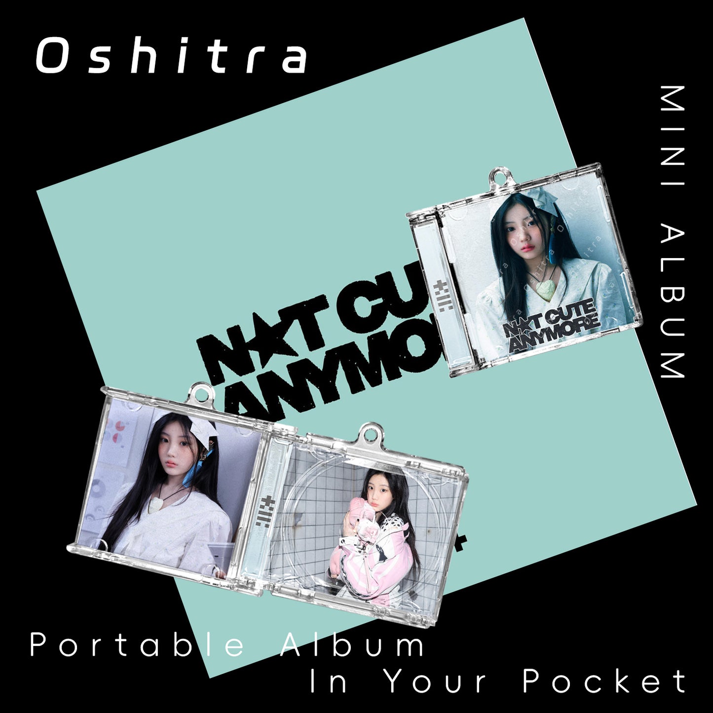 ILLIT「Not Cute Anymore」Mini Album NFCミニアルバムキーホルダー スマホタッチで音楽再生 推し活グッズ