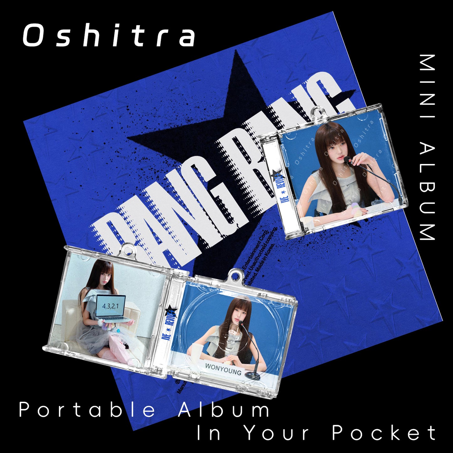 IVE「BANGBANG」Mini Album NFCミニアルバムキーホルダー スマホタッチで音楽再生 推し活グッズ
