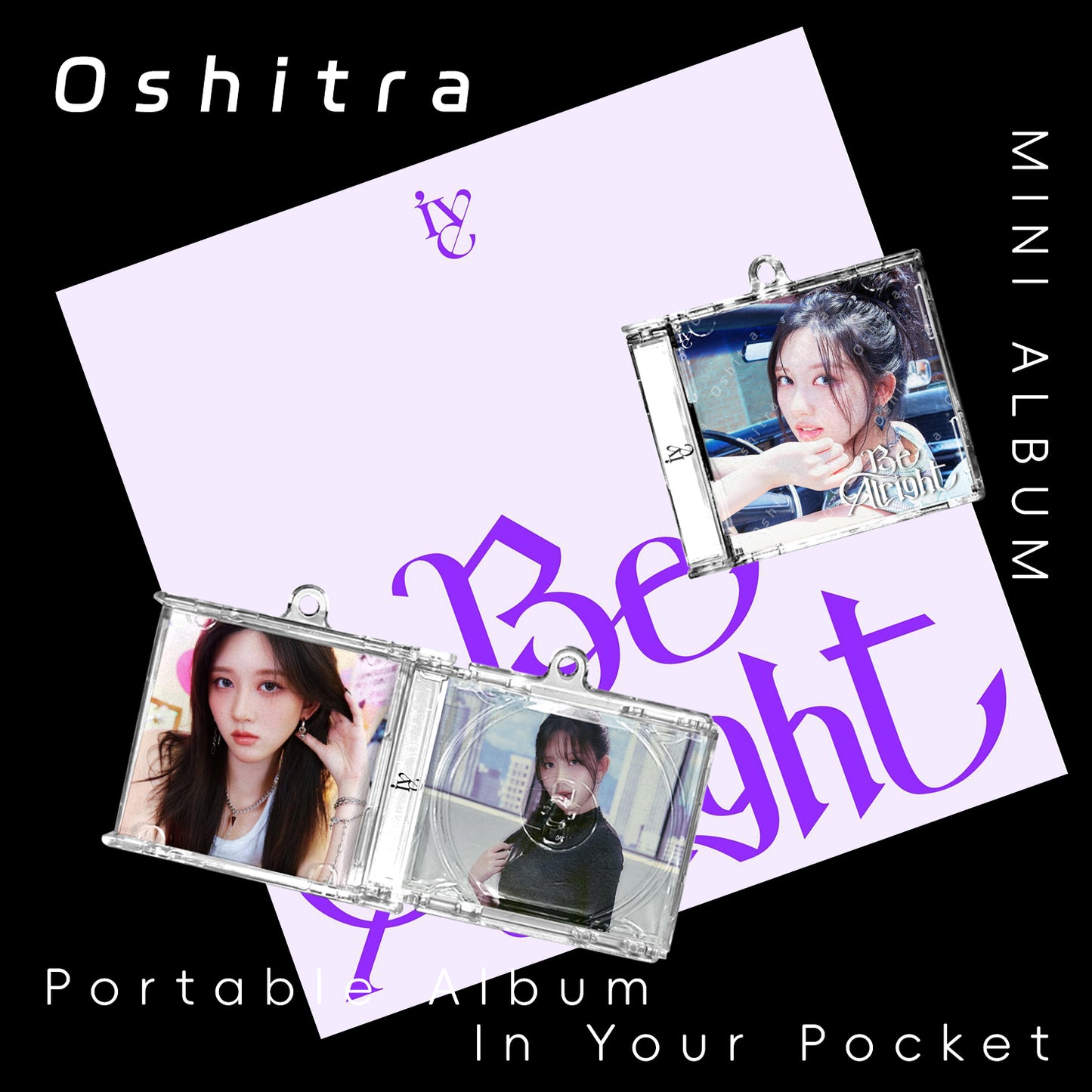 IVE「Be Alright」Mini Album NFCミニアルバムキーホルダー スマホタッチで音楽再生 推し活グッズ