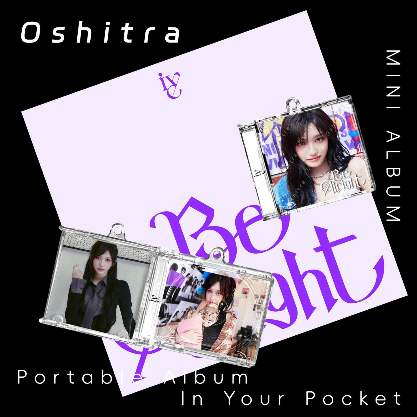 IVE「Be Alright」Mini Album NFCミニアルバムキーホルダー スマホタッチで音楽再生 推し活グッズ