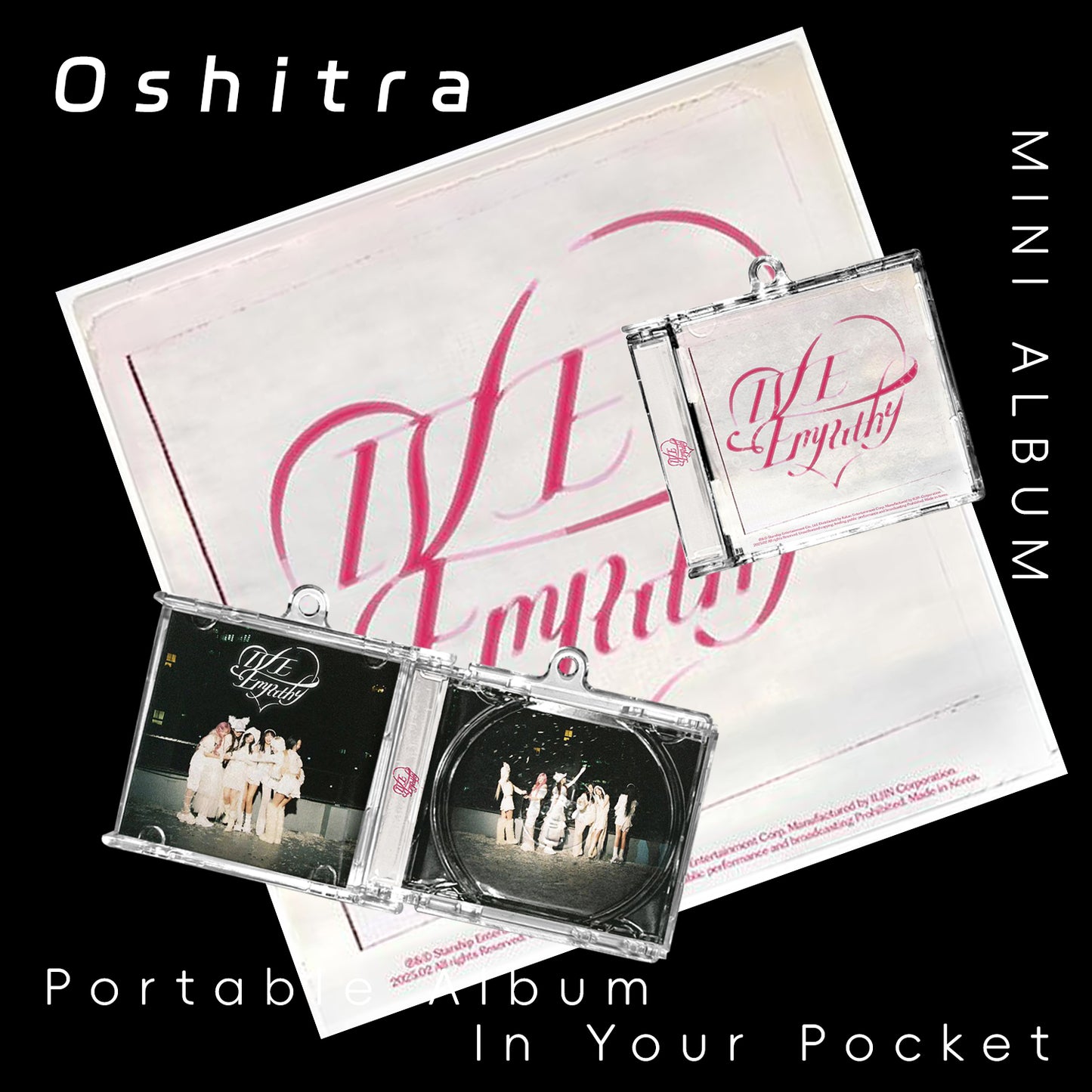 IVE「EMPATHY」Mini Album NFCミニアルバムキーホルダー スマホタッチで音楽再生 推し活グッズ