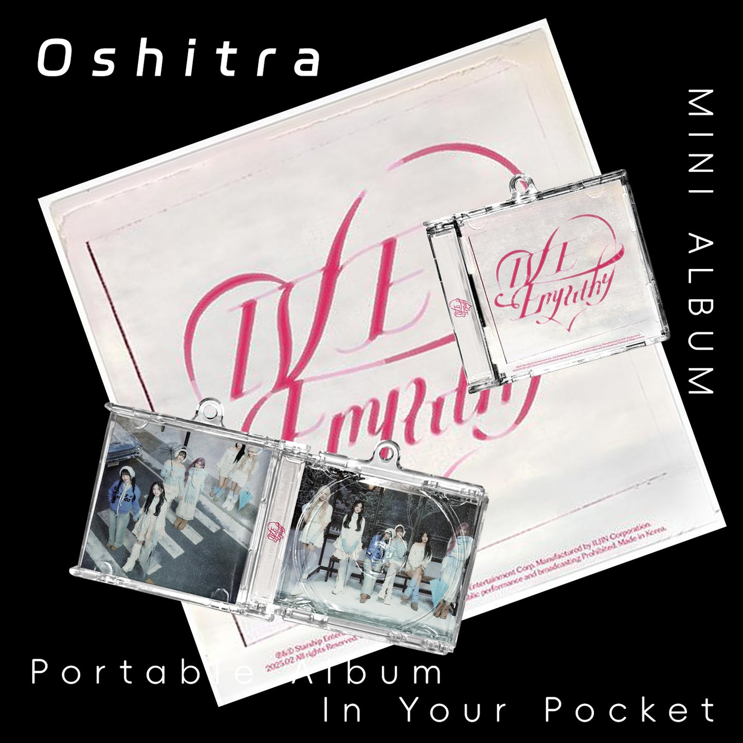 IVE「EMPATHY」Mini Album NFCミニアルバムキーホルダー スマホタッチで音楽再生 推し活グッズ